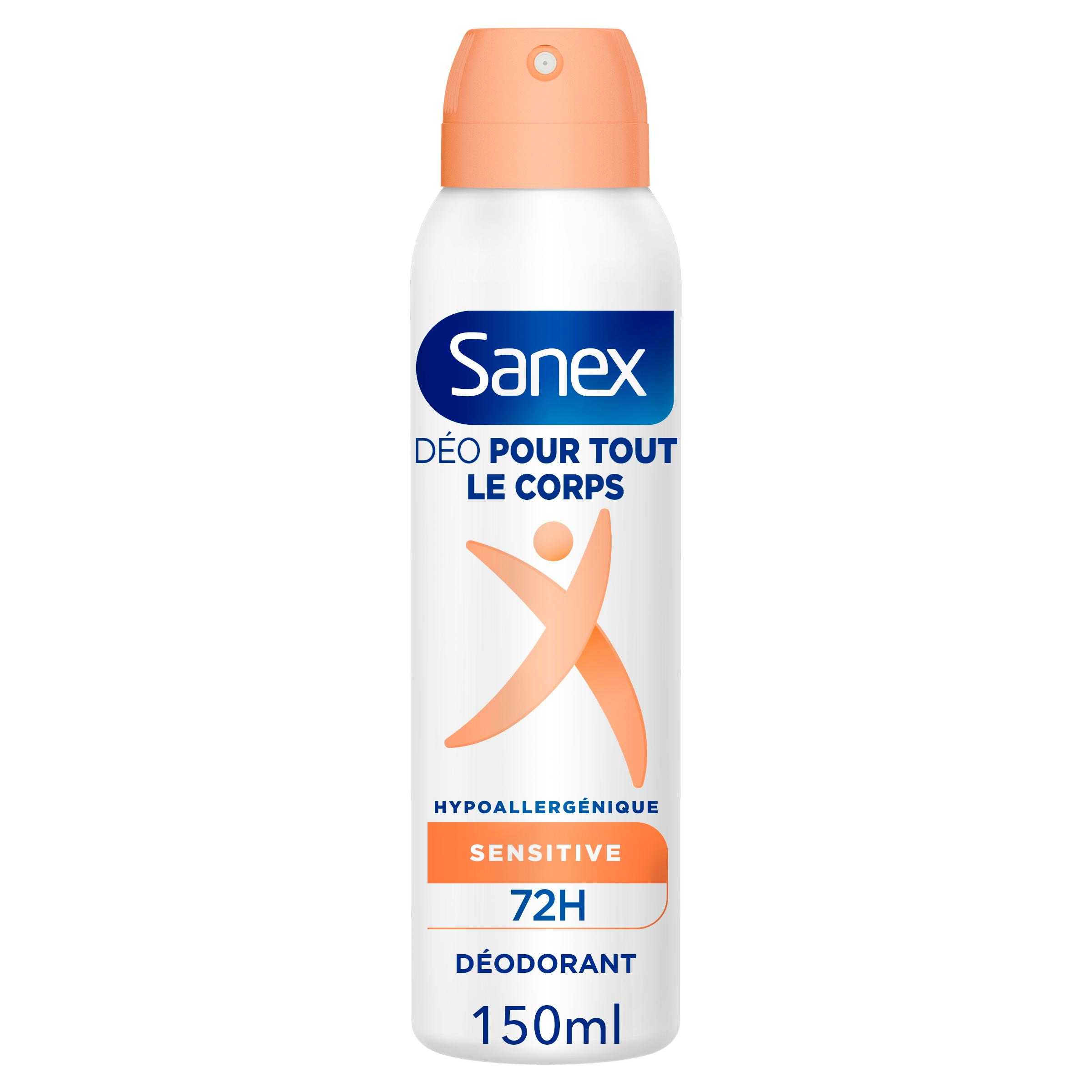 SANEX Déodorant pour le corps 72H sensitive 150ml