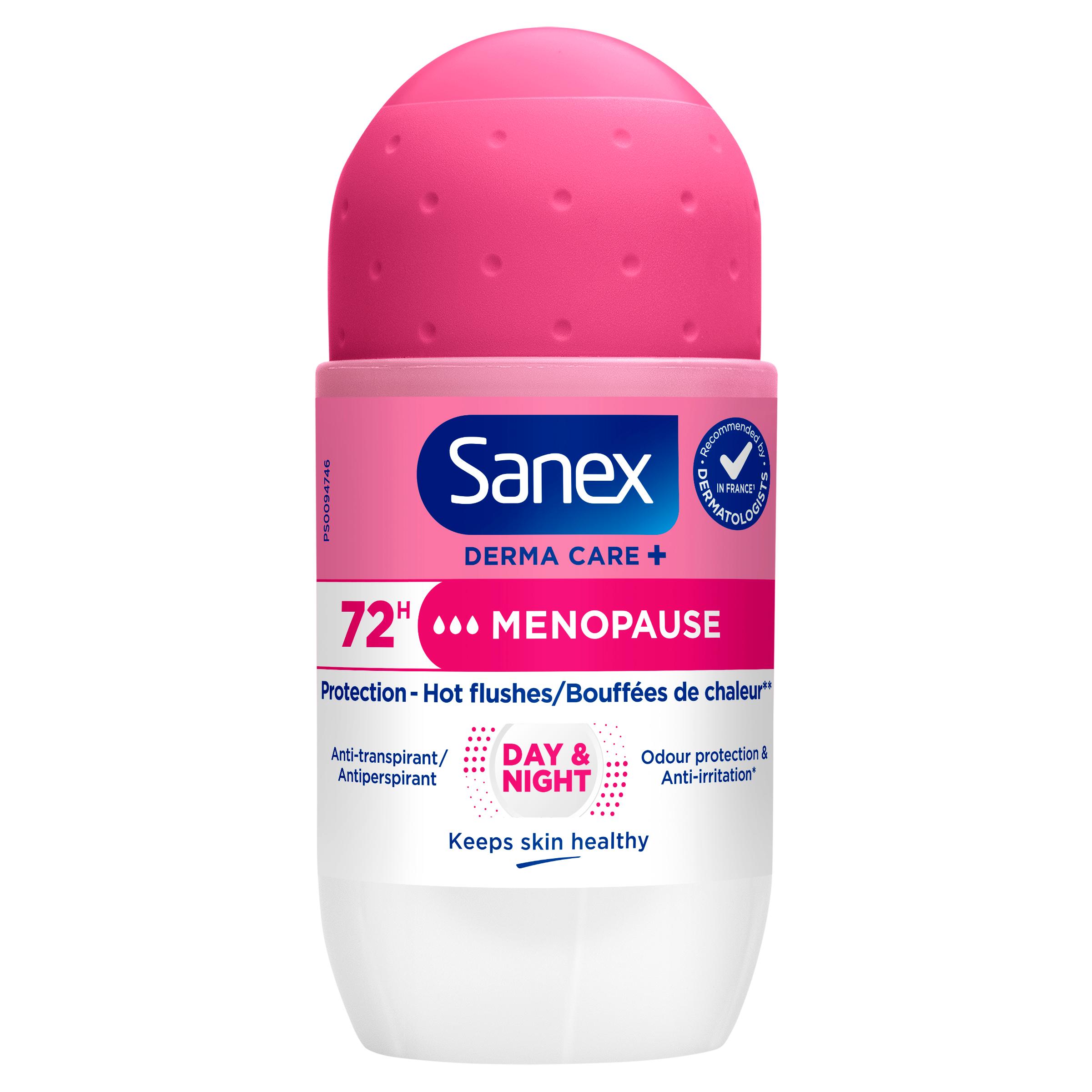 SANEX Derma Care+ Déodorant roll-on ménopause day & night 53ml