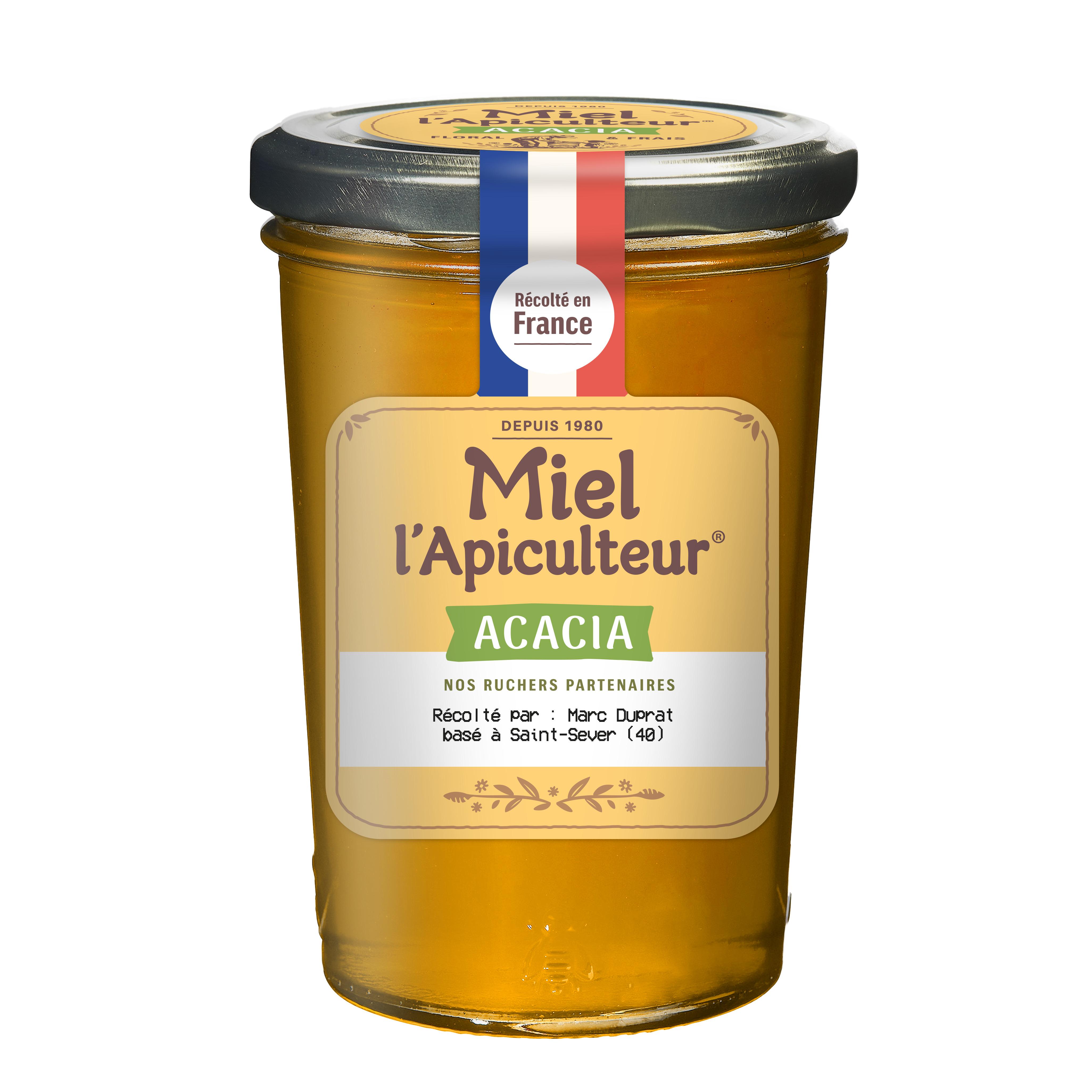 MIEL L'APICULTEUR Miel d'acacia recolté en France 250g
