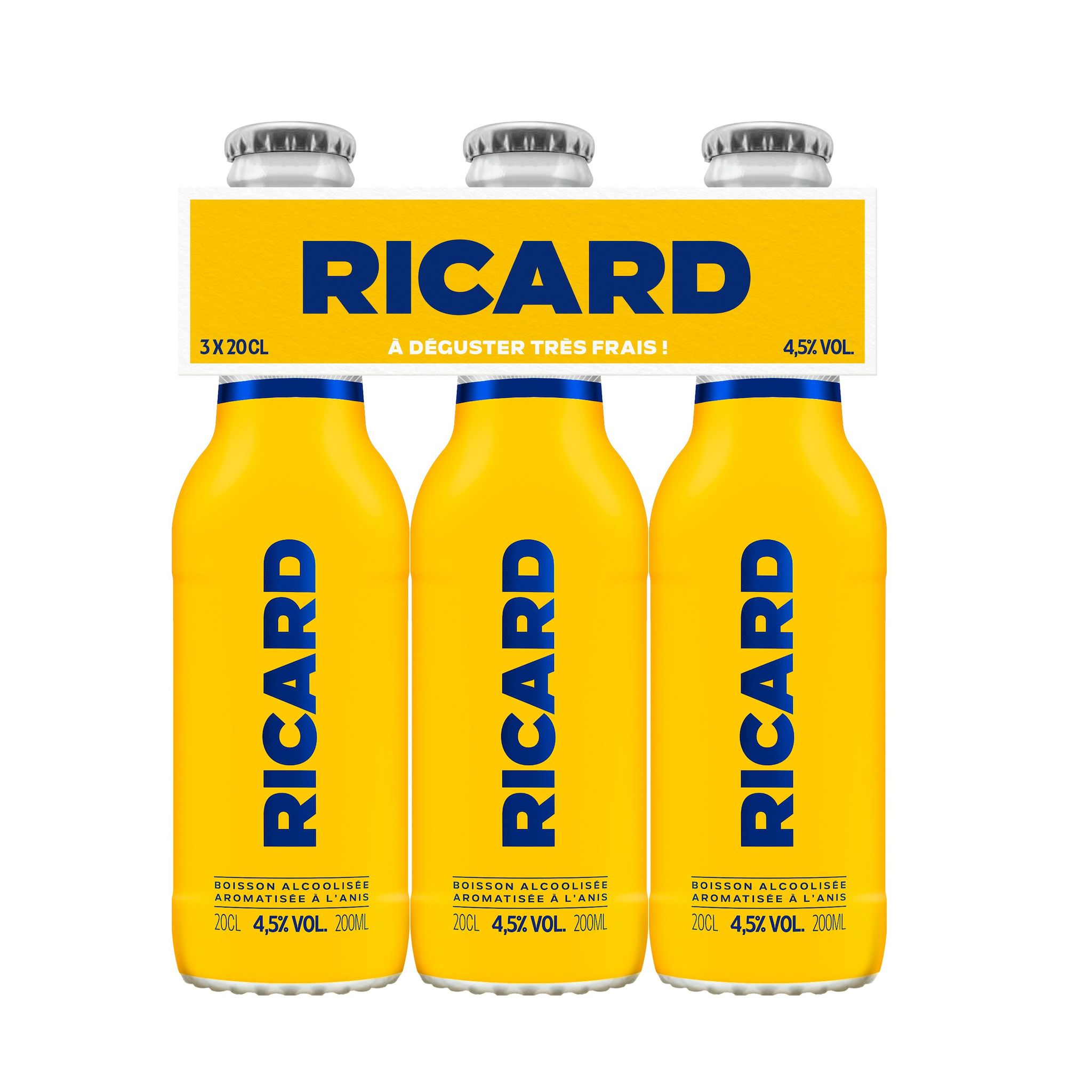 RICARD Apéritif anisé 4,5% 3x20cl