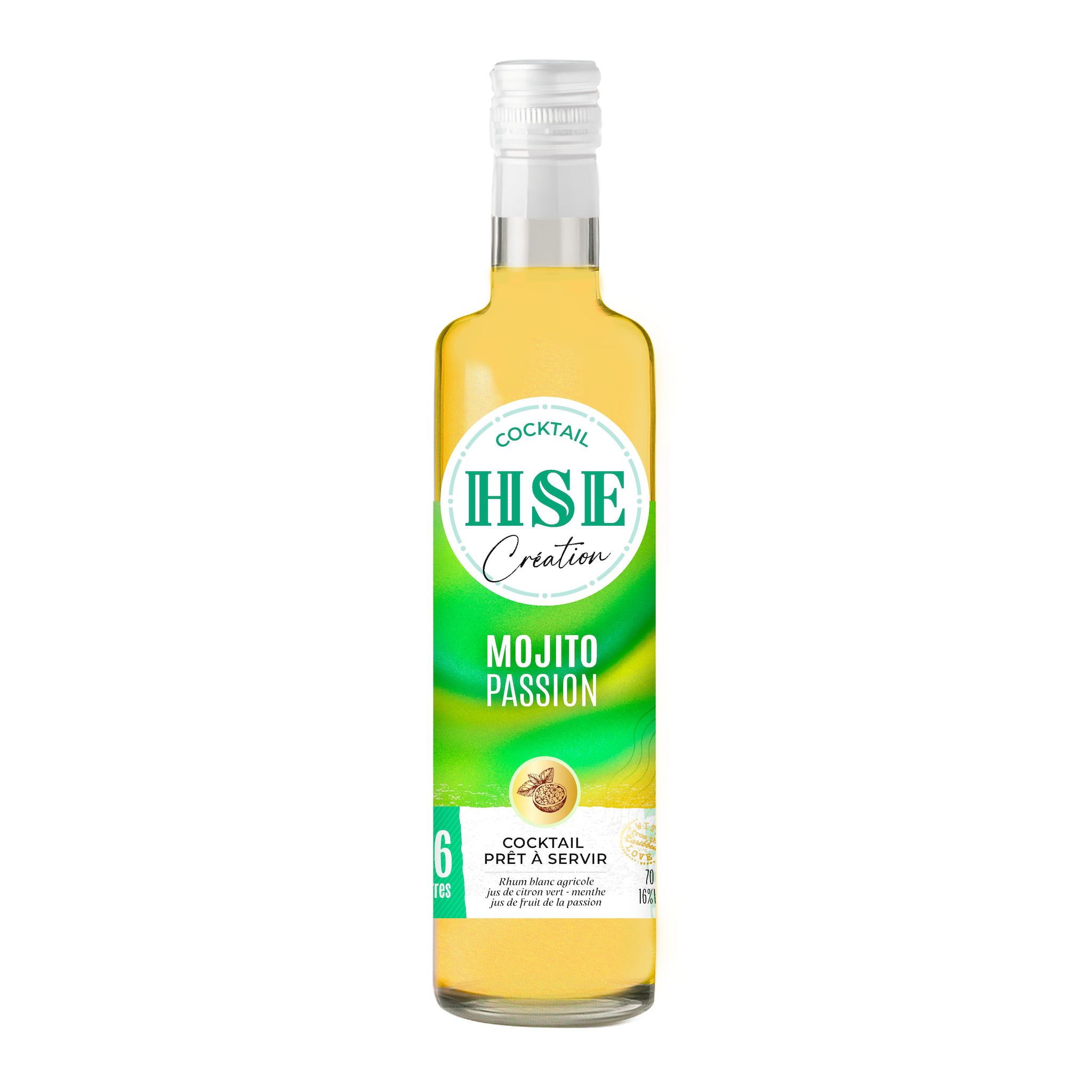 HSE Création Liqueur au rhum mojito passion 16% 70cl