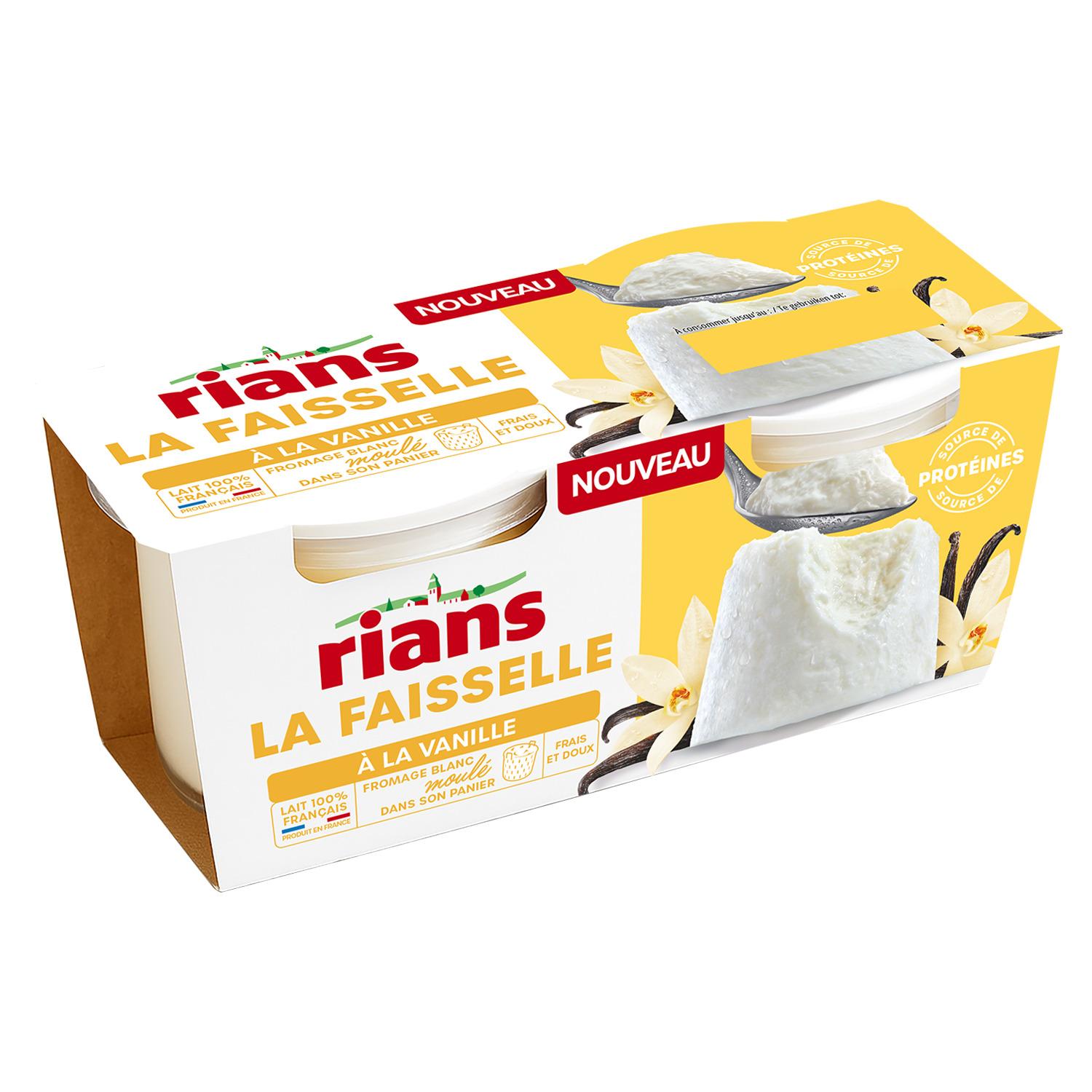 RIANS Faisselle à la vanille 2x100g