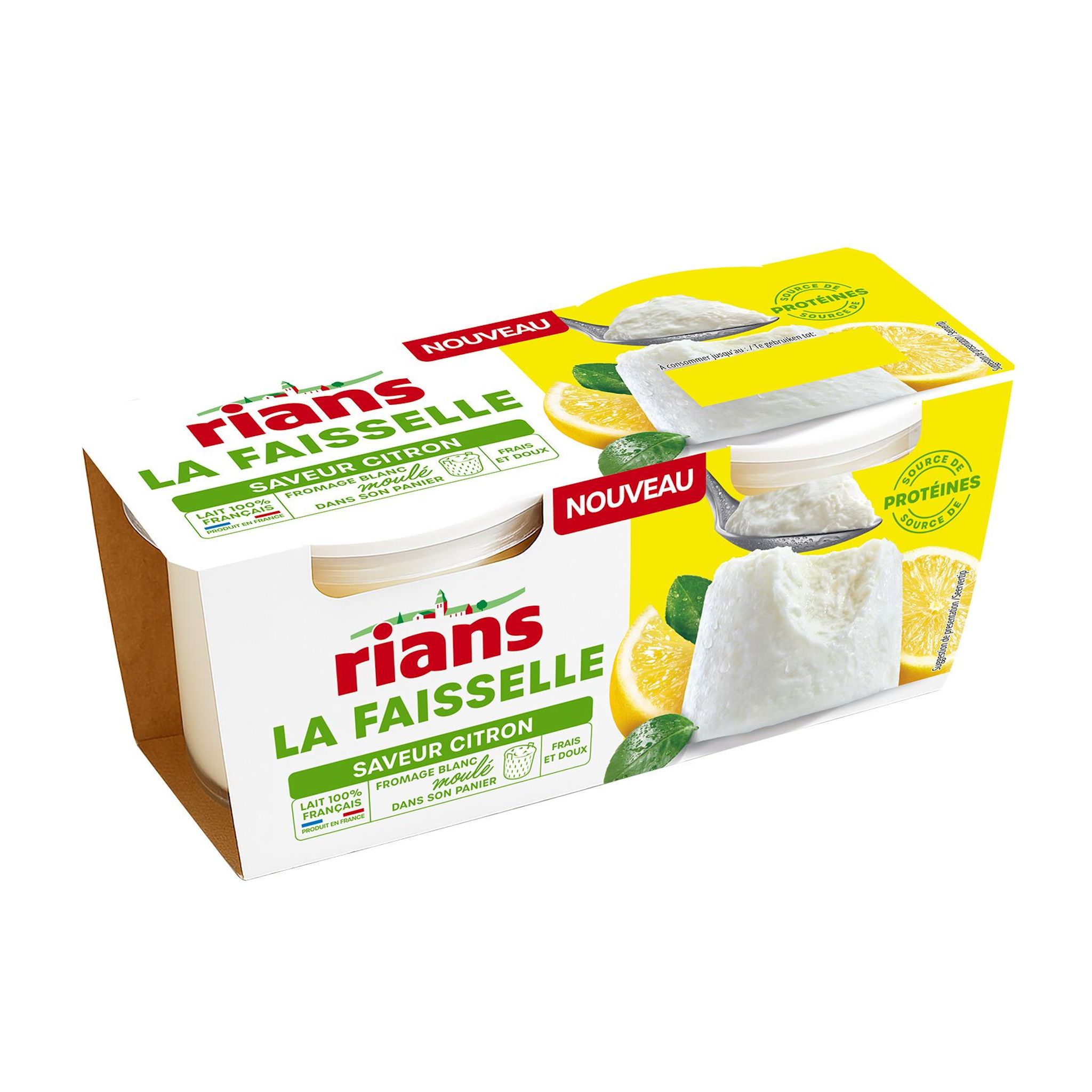 RIANS Faisselle au citron 2x100g