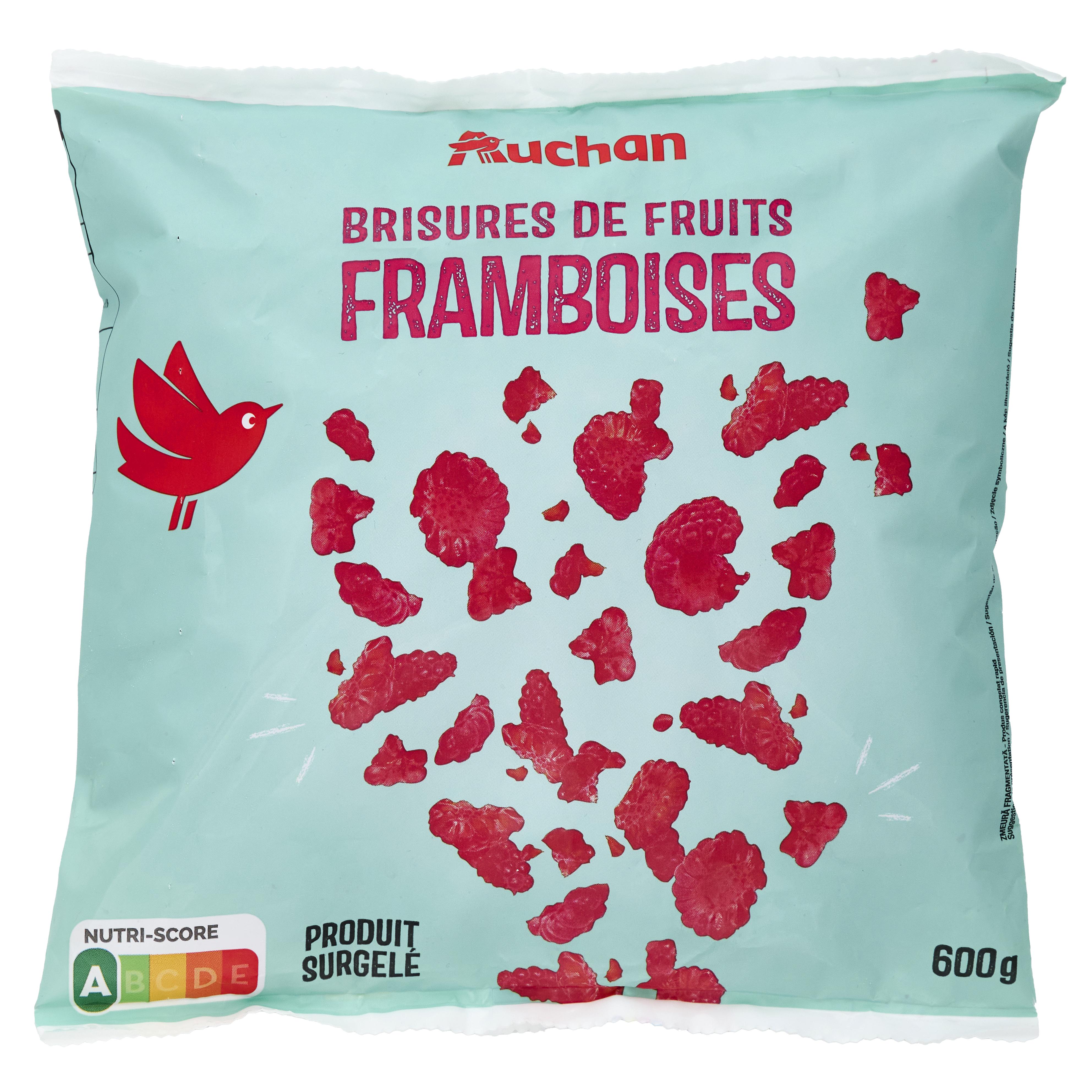 AUCHAN Framboises brisure 600g