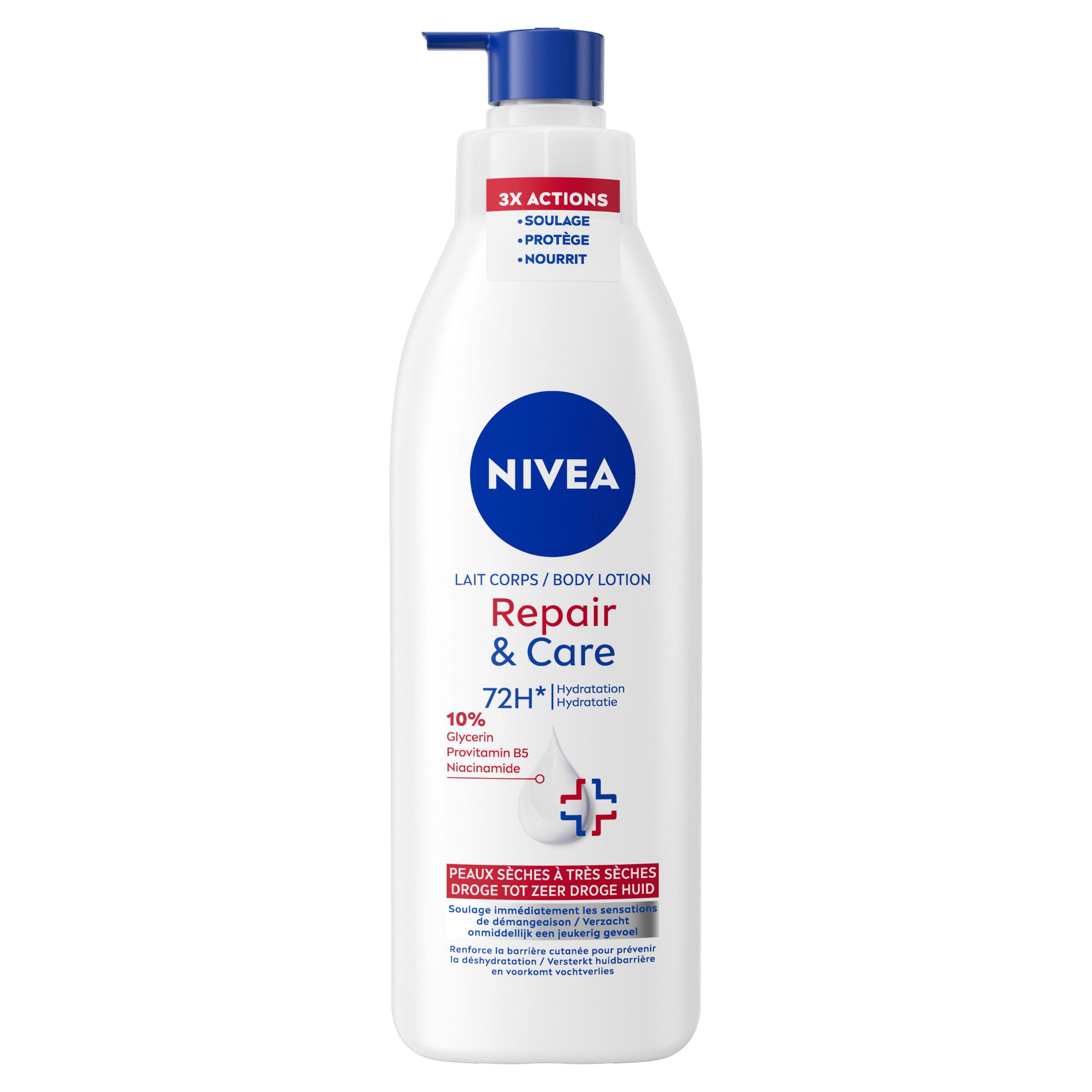 NIVEA Repair & Care 72H Lait corps peaux sèches à très sèches 400ml