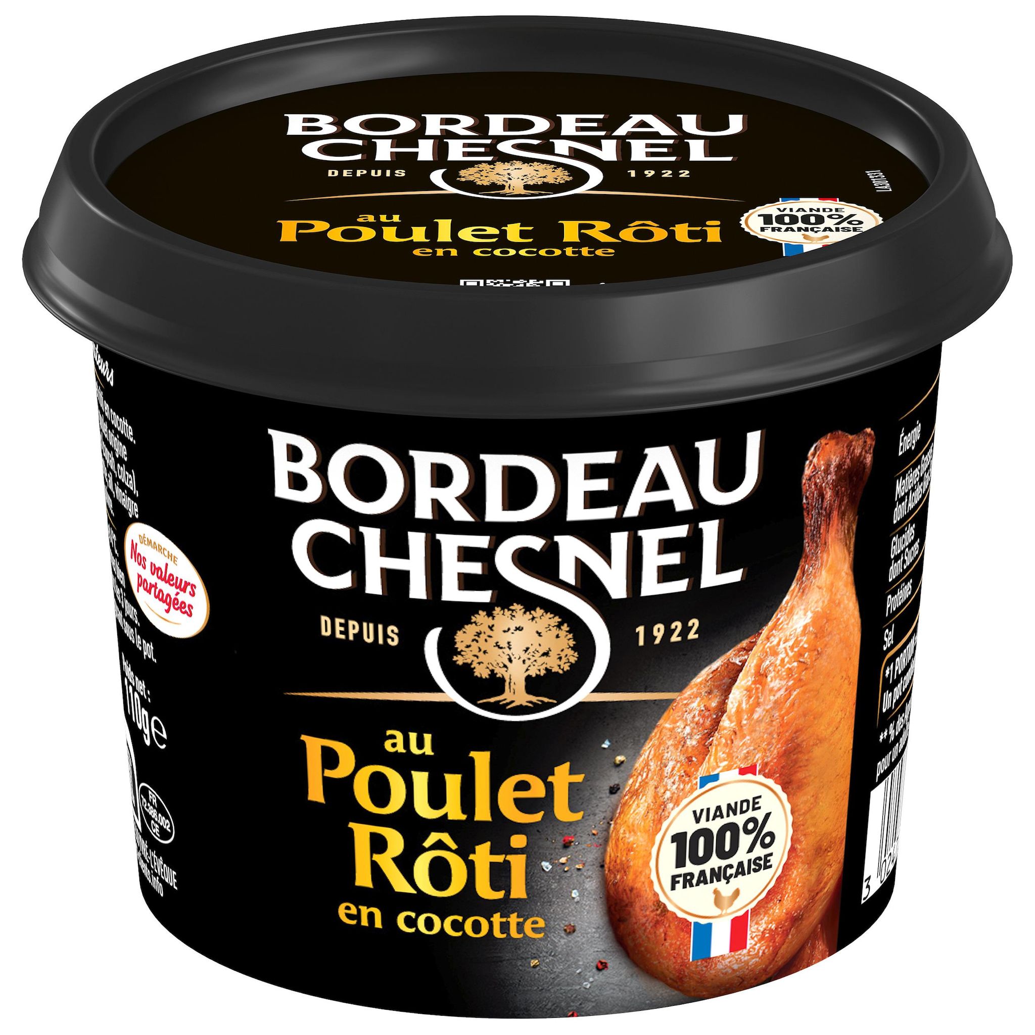 BORDEAU CHESNEL Spécialité charcutière au poulet rôti en cocotte 110g