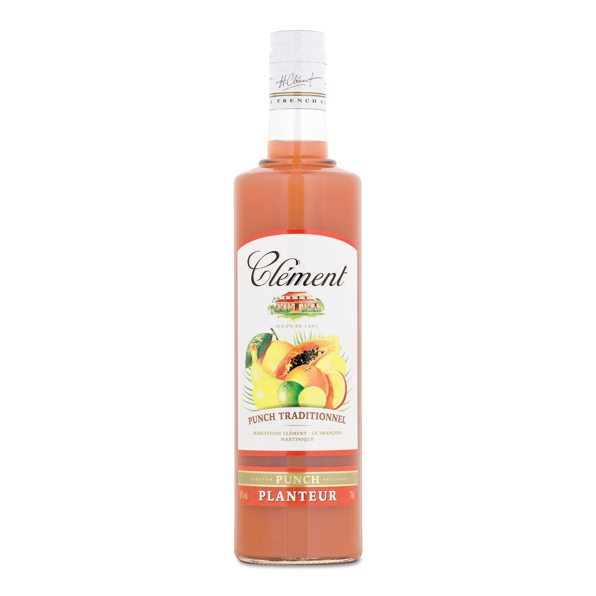CLEMENT Liqueur punch planteur traditionnel 18% 70cl