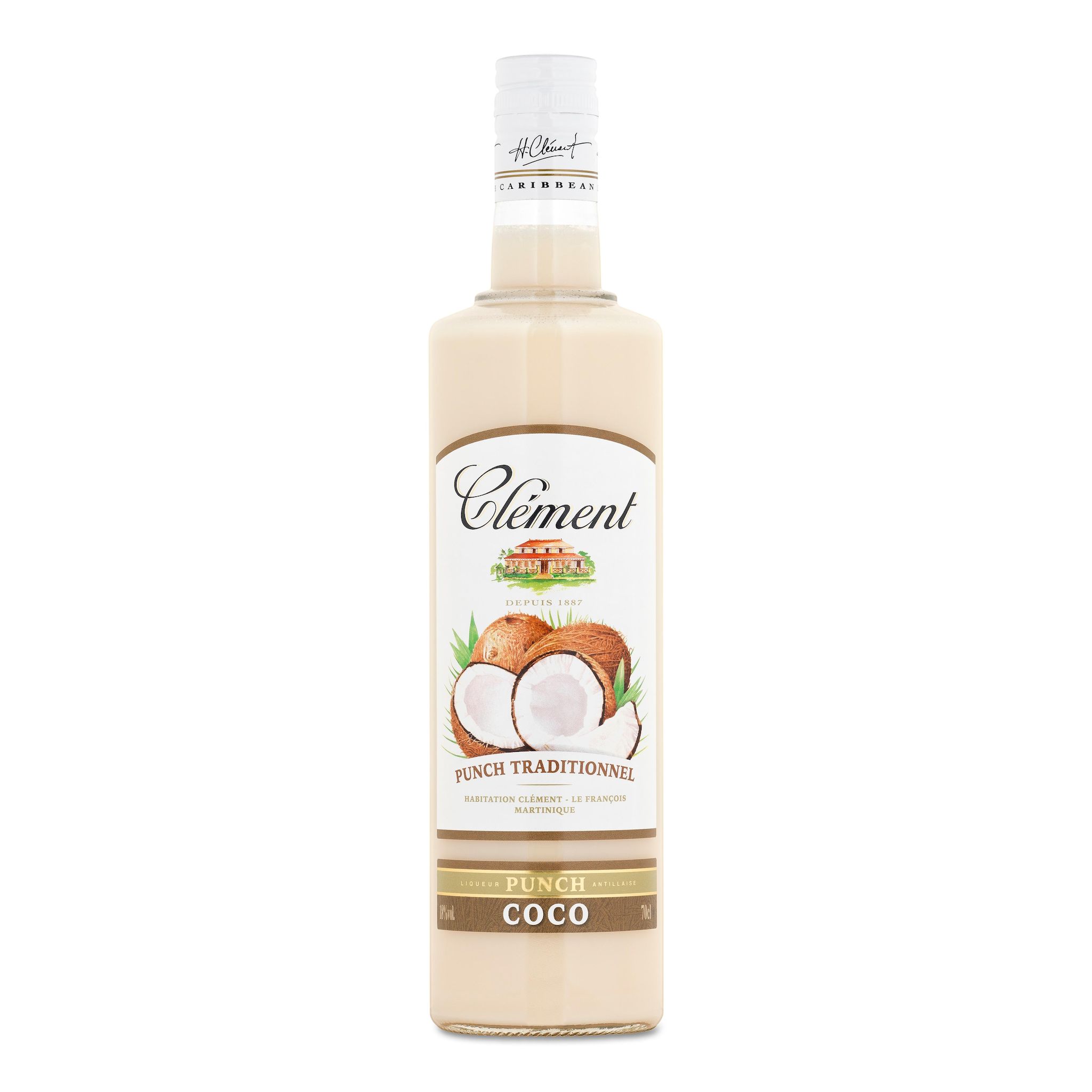 CLEMENT Punch liqueur de coco 18% 70cl