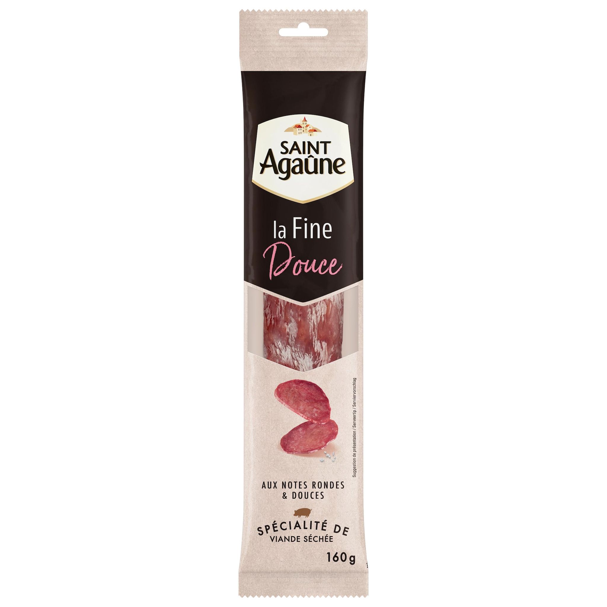 SAINT AGAUNE La Fine douce spécialité de viande séchée 160g