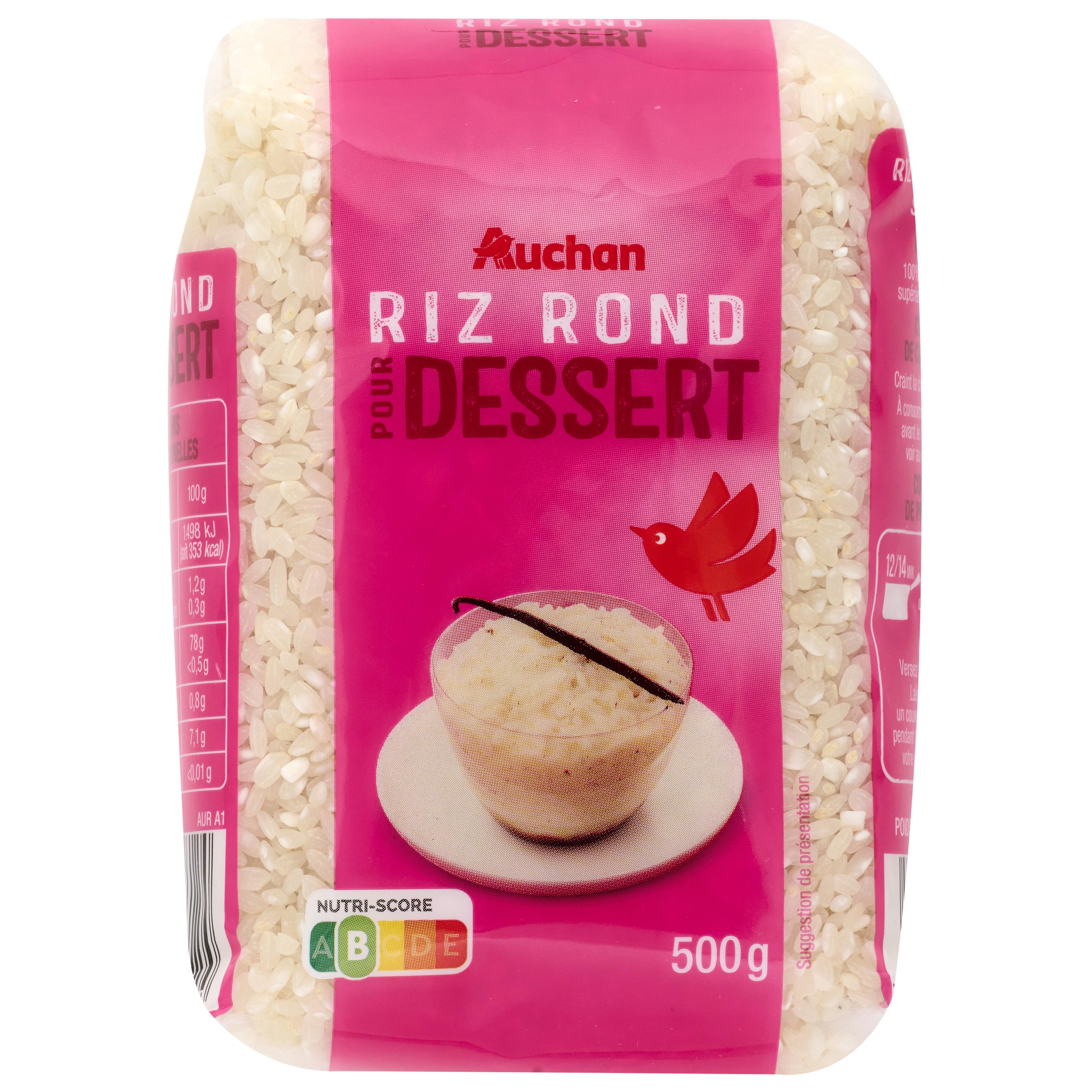 AUCHAN Riz rond dessert 500g