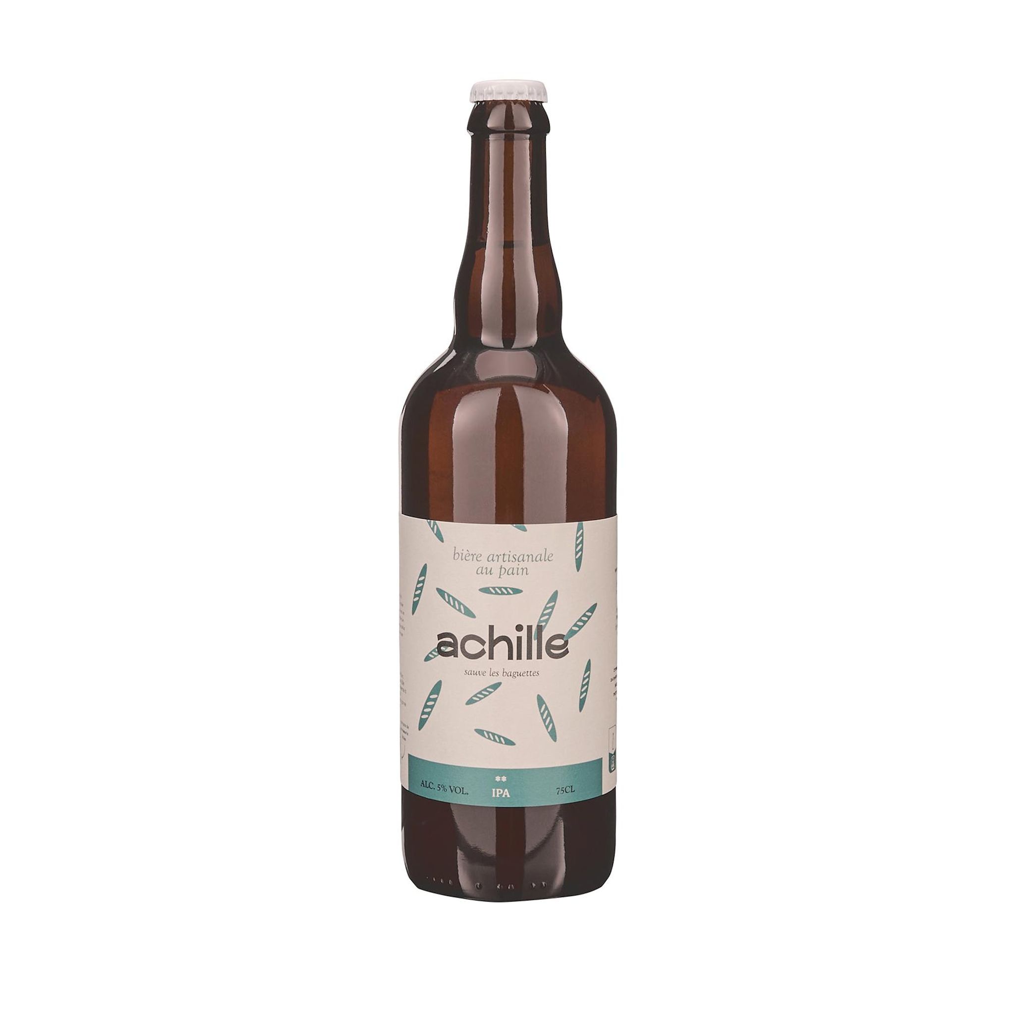 ACHILLE Bière IPA artisanale au pain 5% 75cl