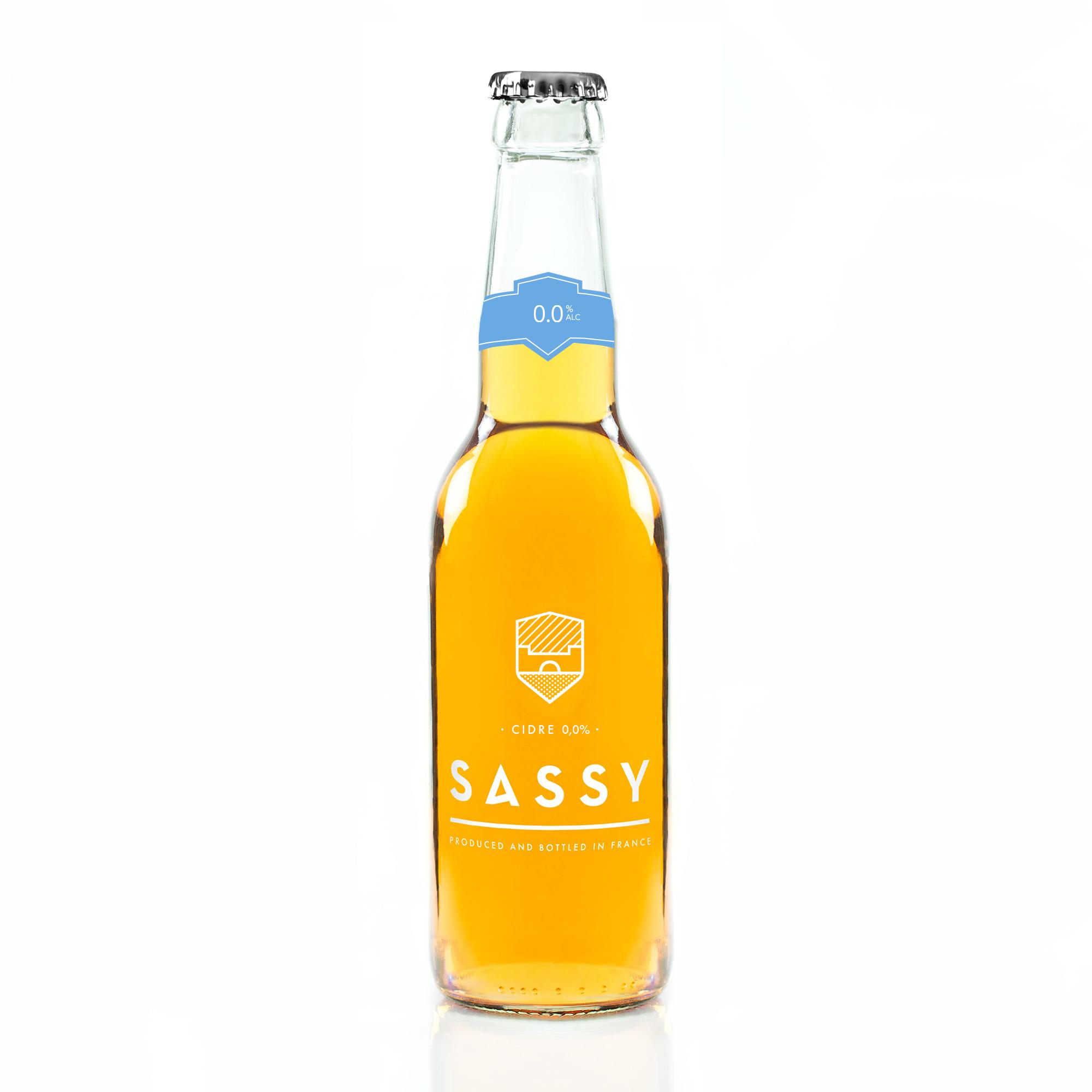 SASSY Cidre sans sucres ajoutés 0% 33cl