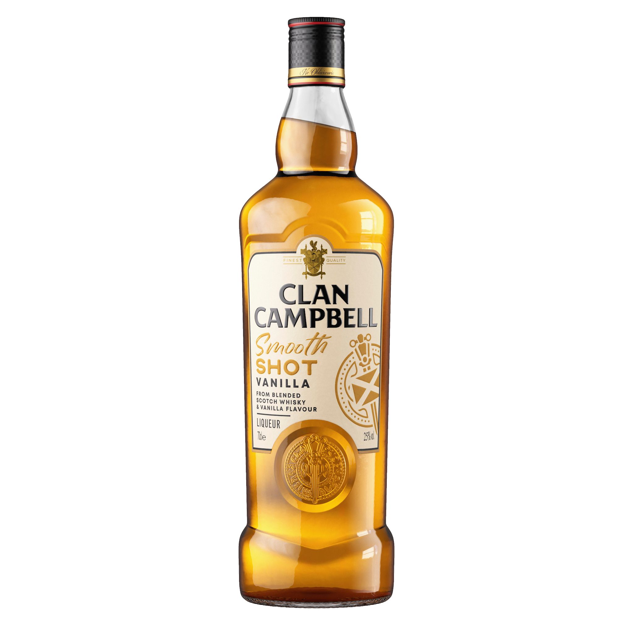 CLAN CAMPBELL Smooth Shot Liqueur à base de whisky blend scotch et vanille 25% 70cl
