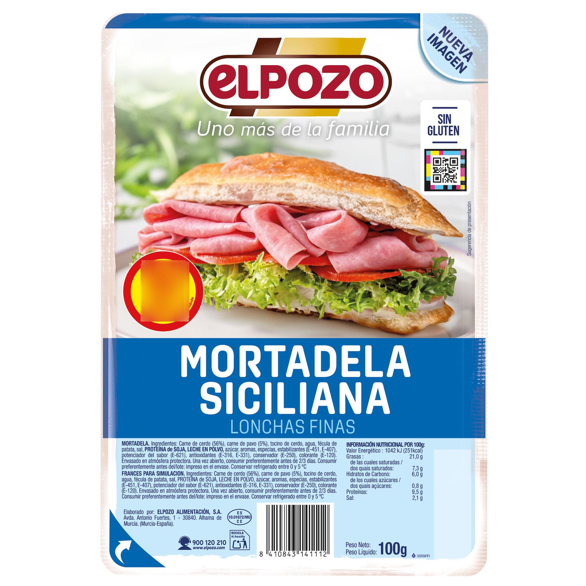 EL POZO Mortadelle sicilienne 100g