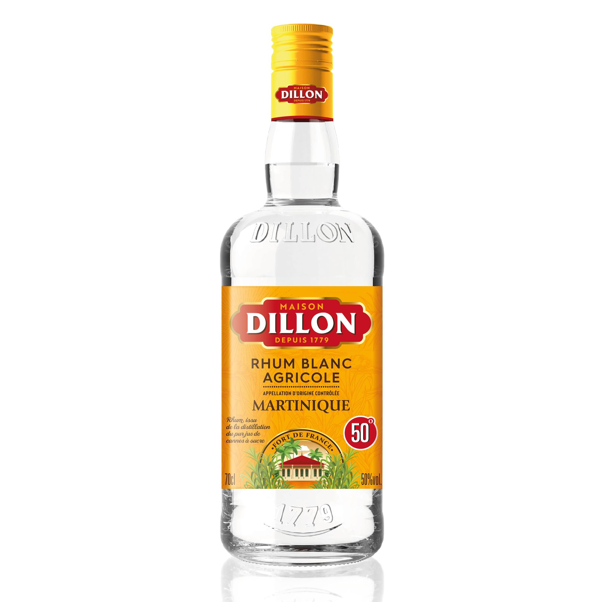 DILLON Rhum blanc agricole Martinique 50% 70cl