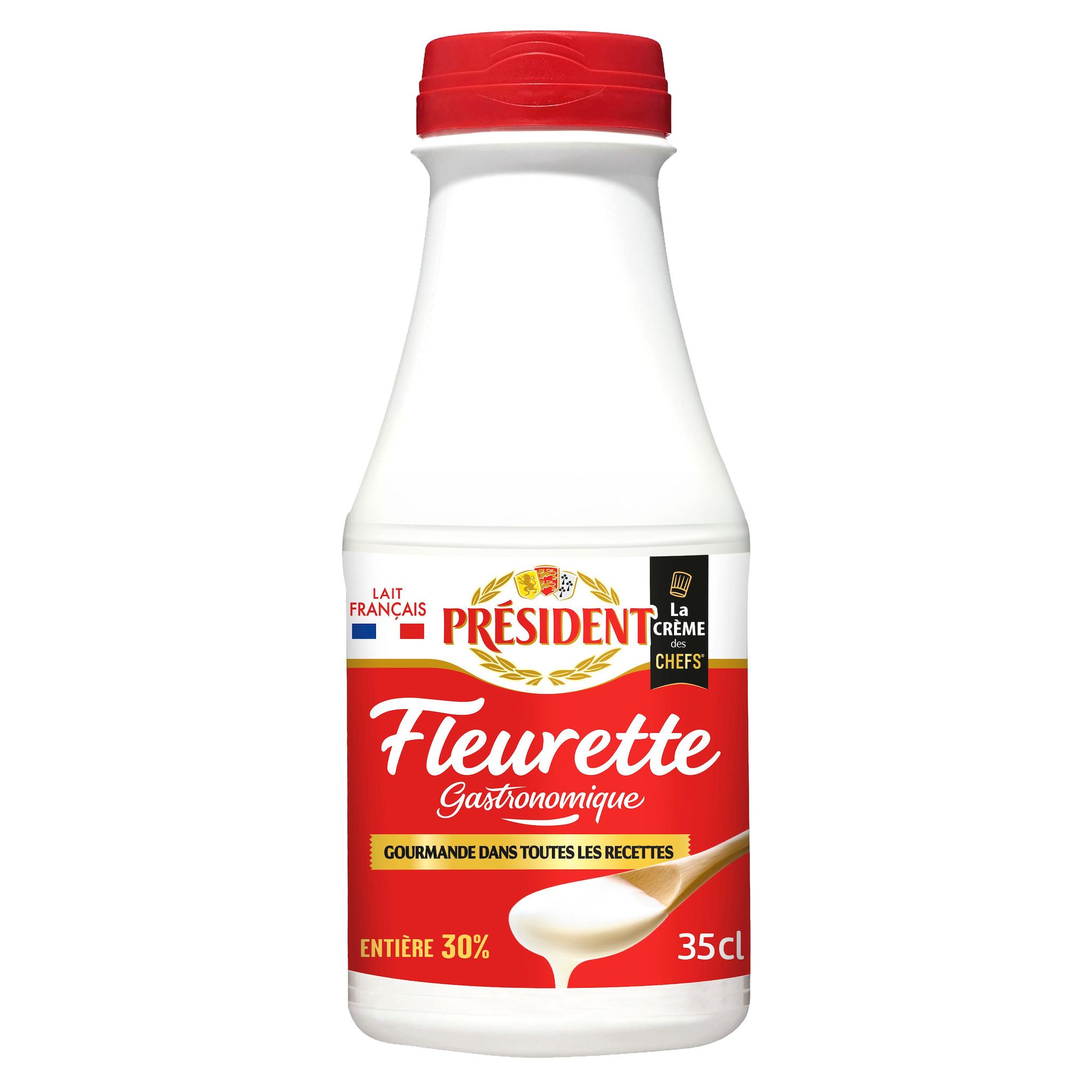 PRESIDENT Crème fraîche fleurette gastronomique entière 30%MG 35cl