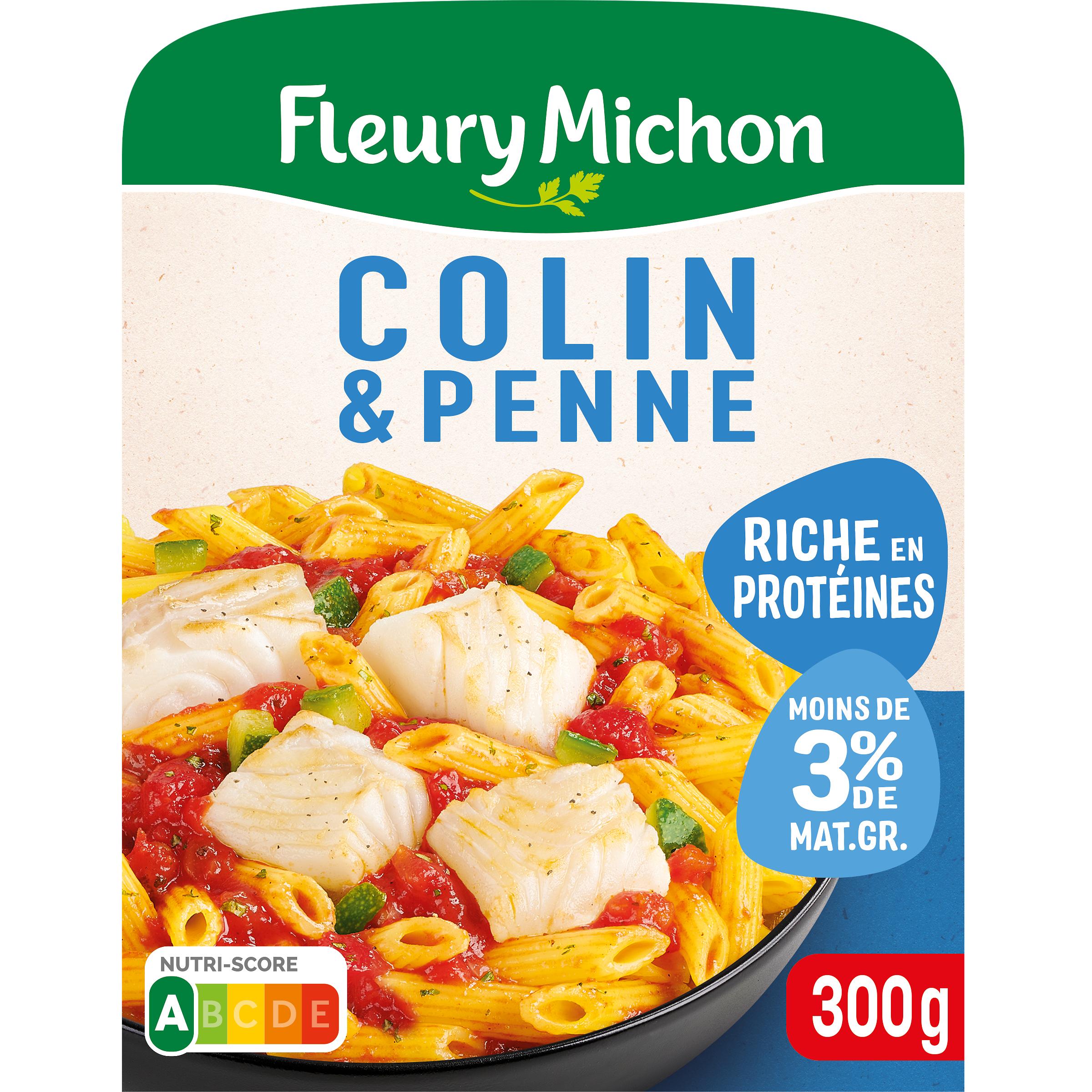 FLEURY MICHON Colin penne légumes du soleil sauce tomate basilic 1 part 280g