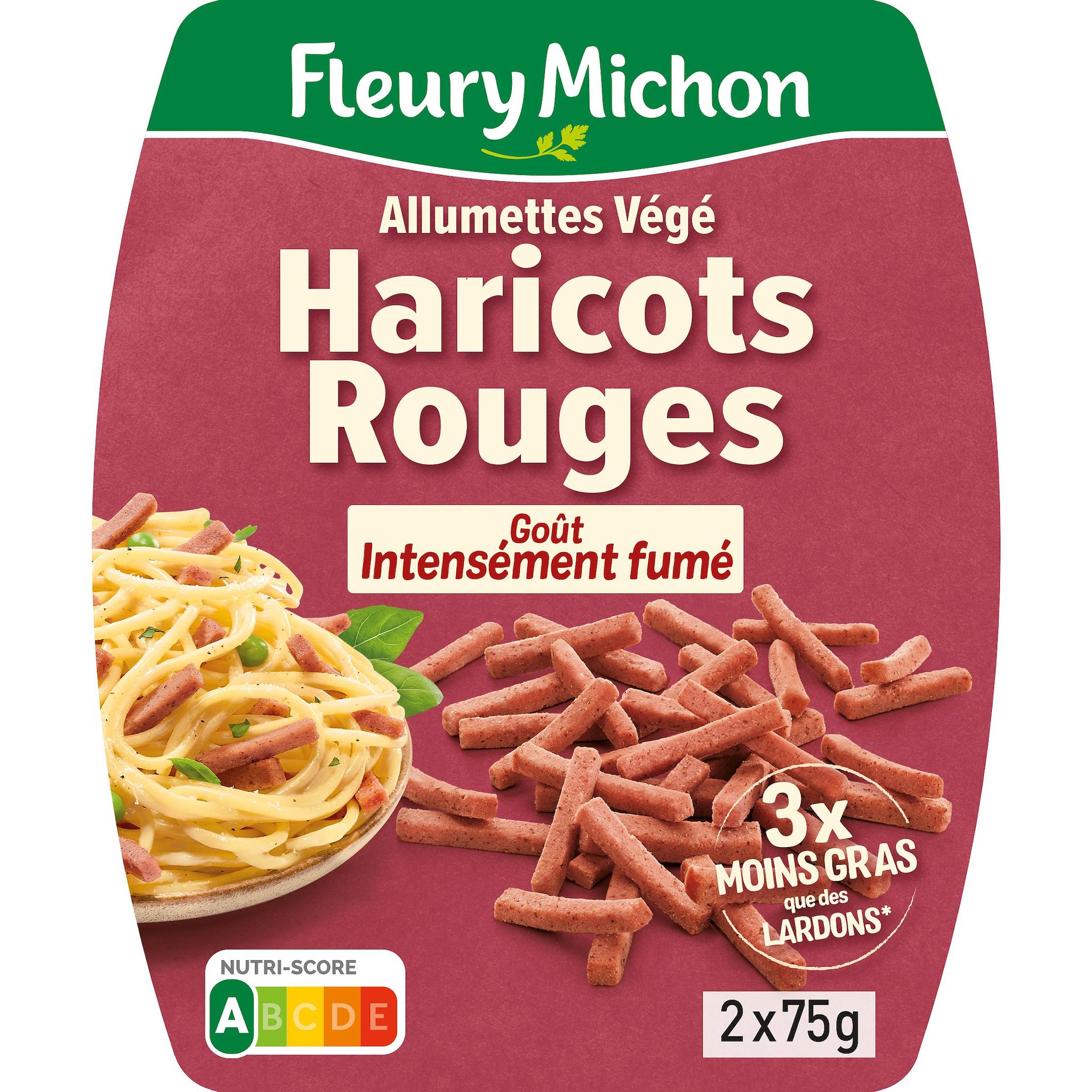 FLEURY MICHON Allumettes végétales haricots rouges fumées 2x75g