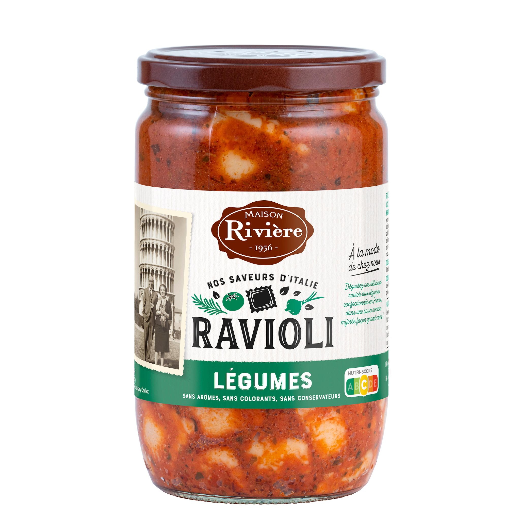 MAISON RIVIERE Ravioli aux légumes en bocal 650g