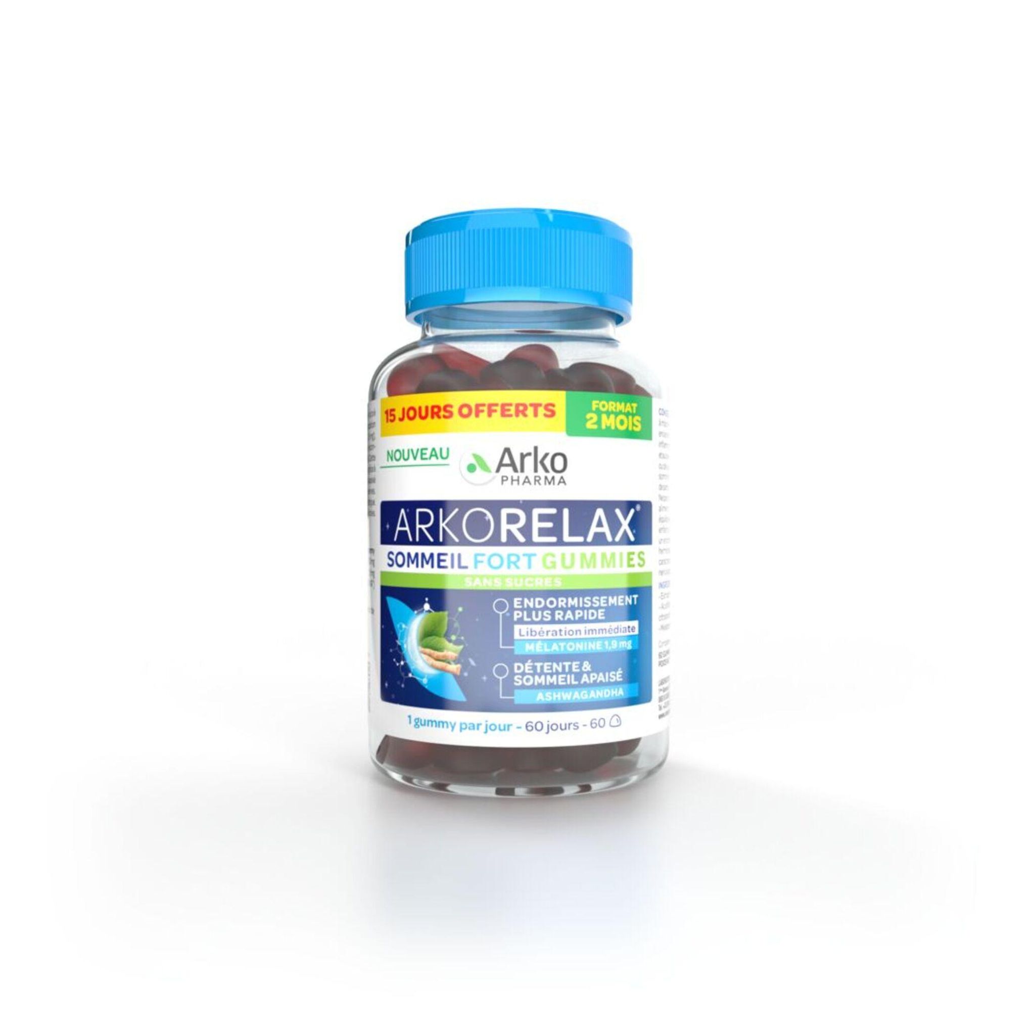 ARKOPHARMA Arkorelax sommeil fort 60 gummies