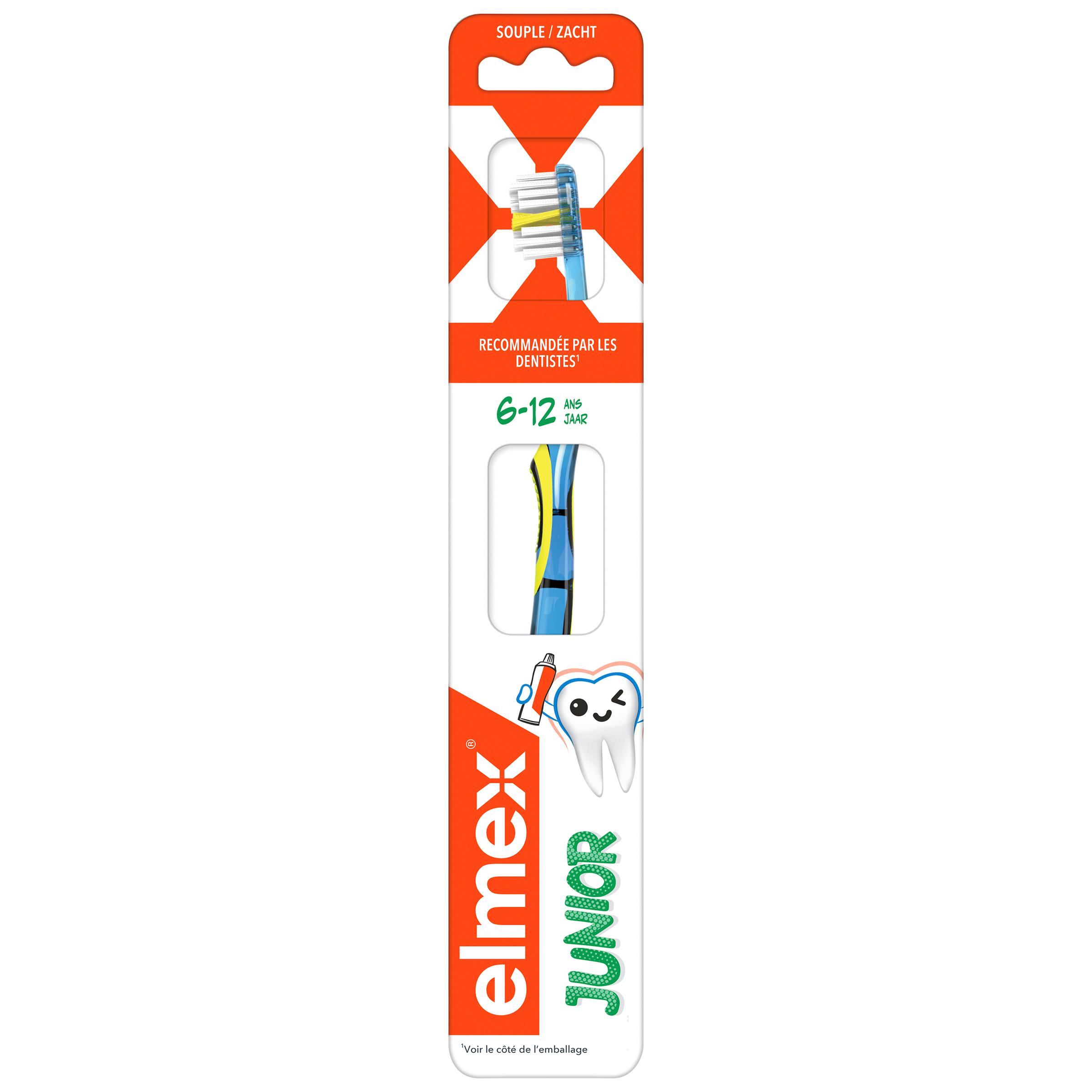 ELMEX Brosse à dents souple junior 6-12 ans 1 brosse à dents