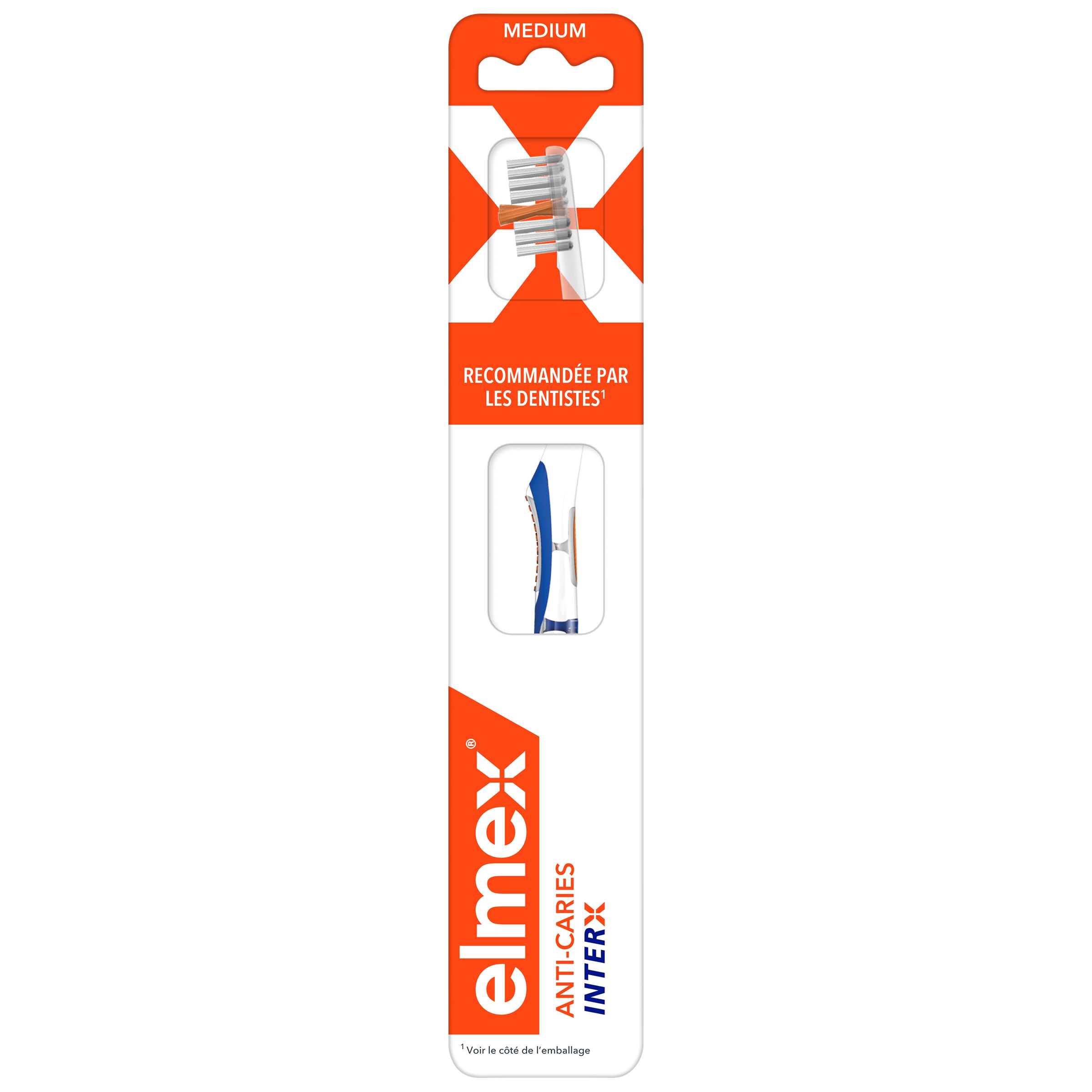ELMEX Brosse à dents anti-caries interx medium 1 brosse à dents