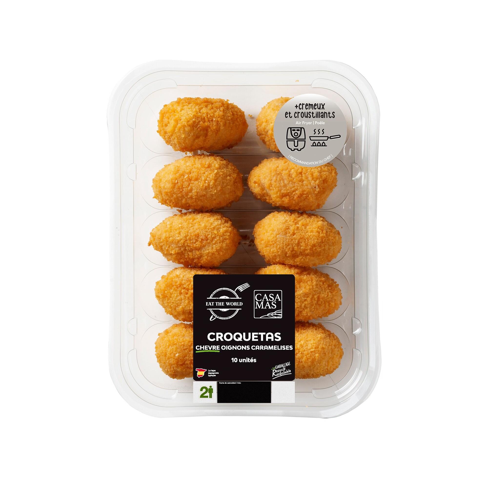EAT THE WORLD Croquetas chèvre oignons caramélisés 10 pièces 280g