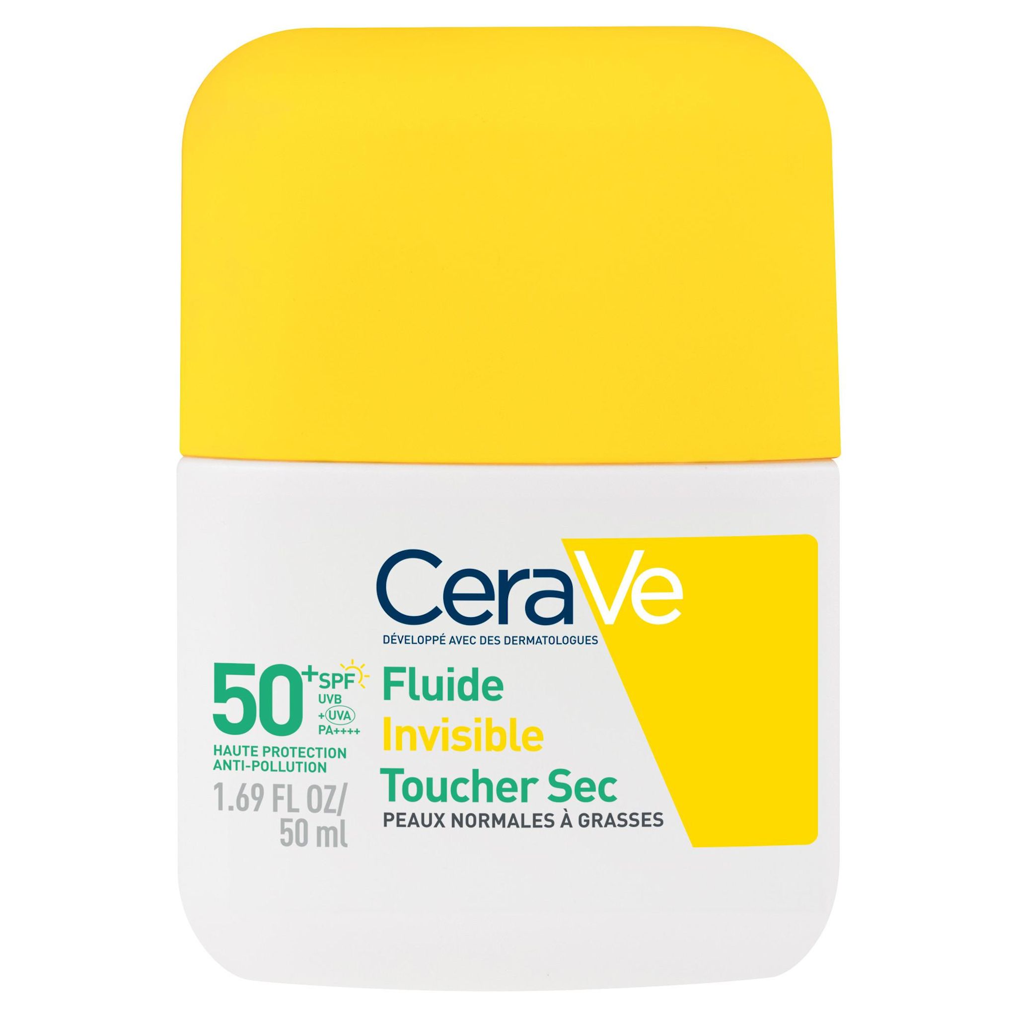 CERAVE Fluide invisible toucher sec SPF50+ 50ml