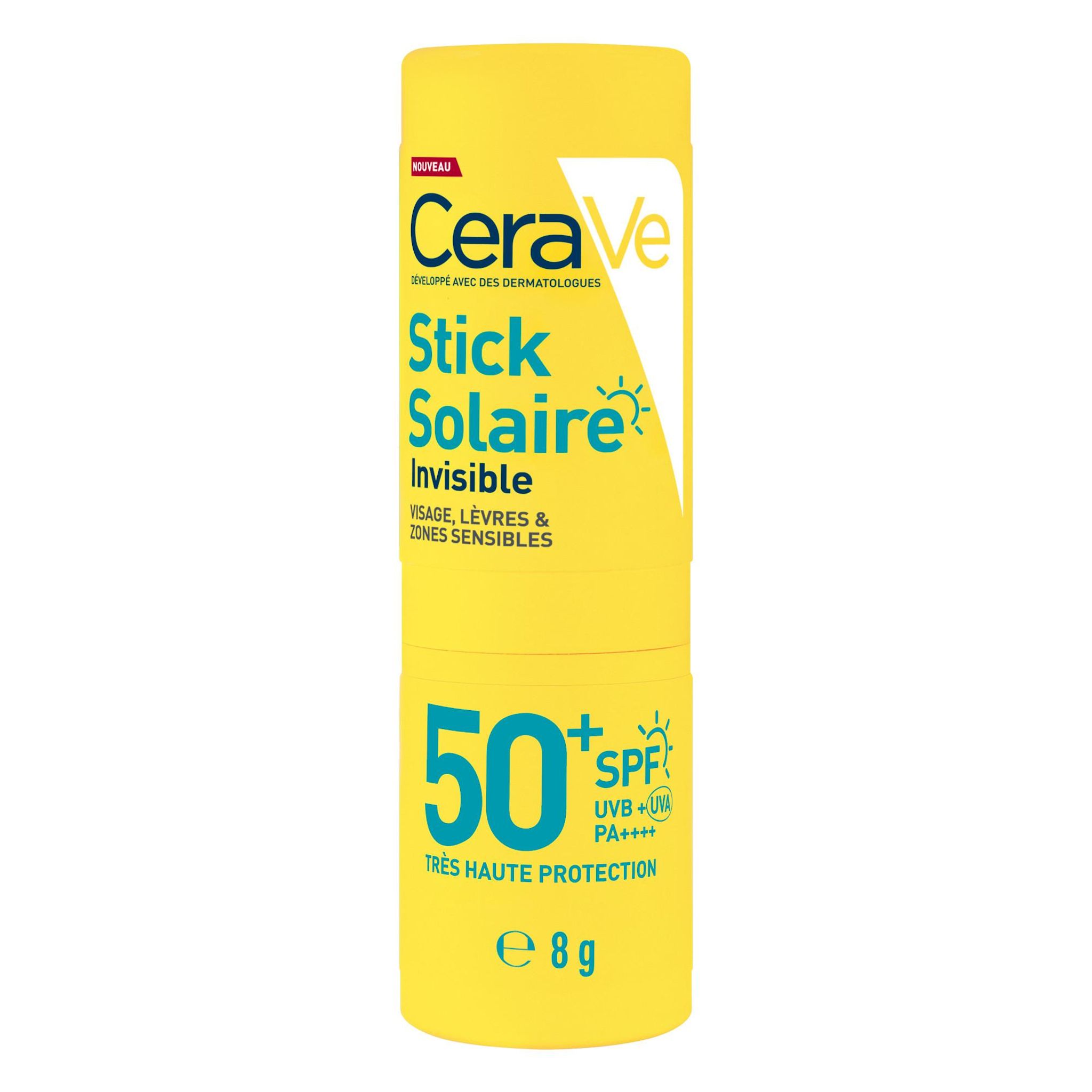 CERAVE Stick solaire invisible SPF50+ 8g