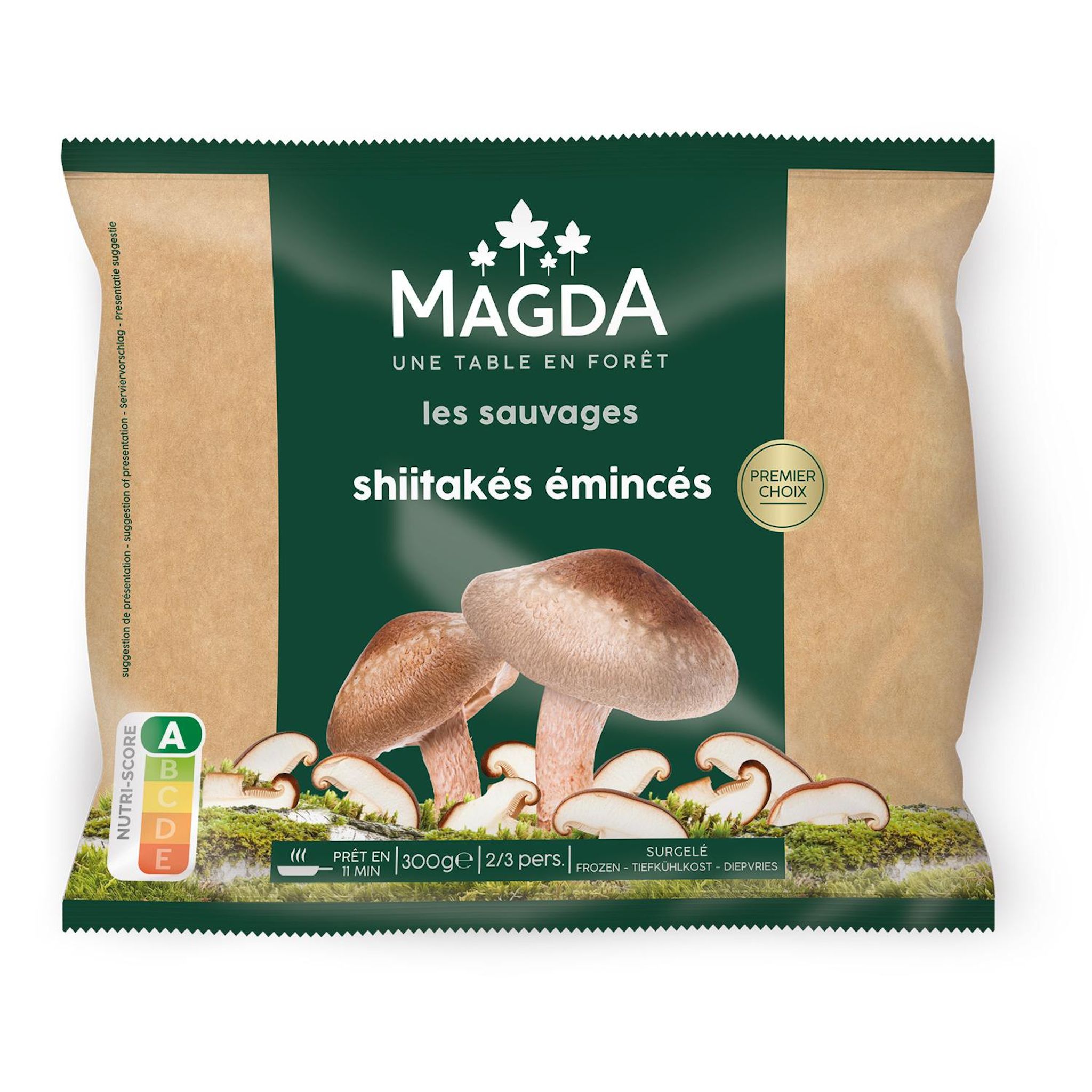 MAGDA Shiitakés émincés surgelés 300g