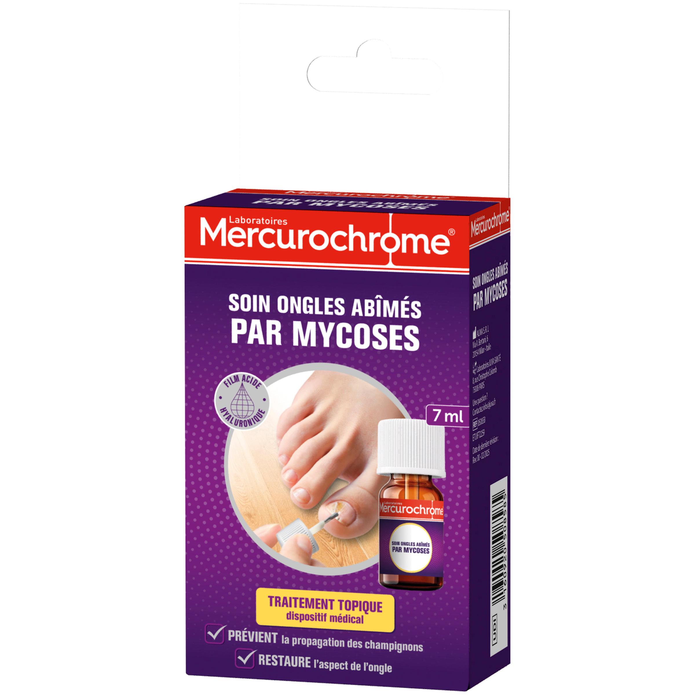 MERCUROCHROME Soin ongles abîmés par mycoses 7ml