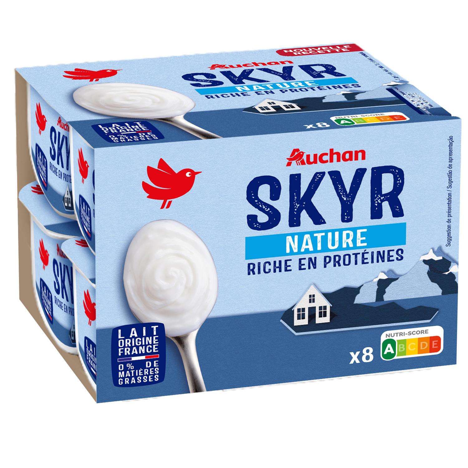 Voir la diapositive 2 : AUCHAN Skyr nature 8x100g