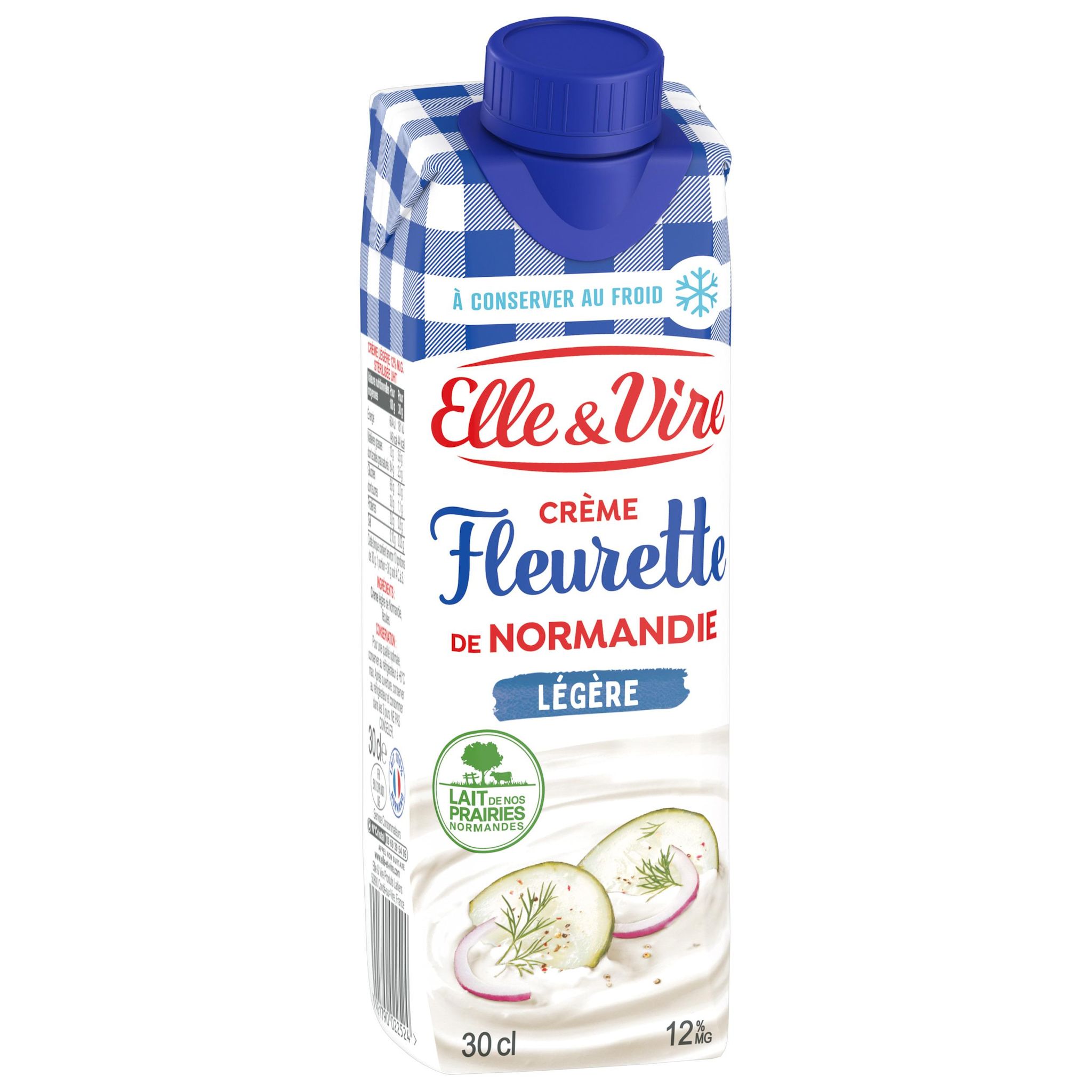 ELLE & VIRE Crème fleurette légère 12%MG 30cl