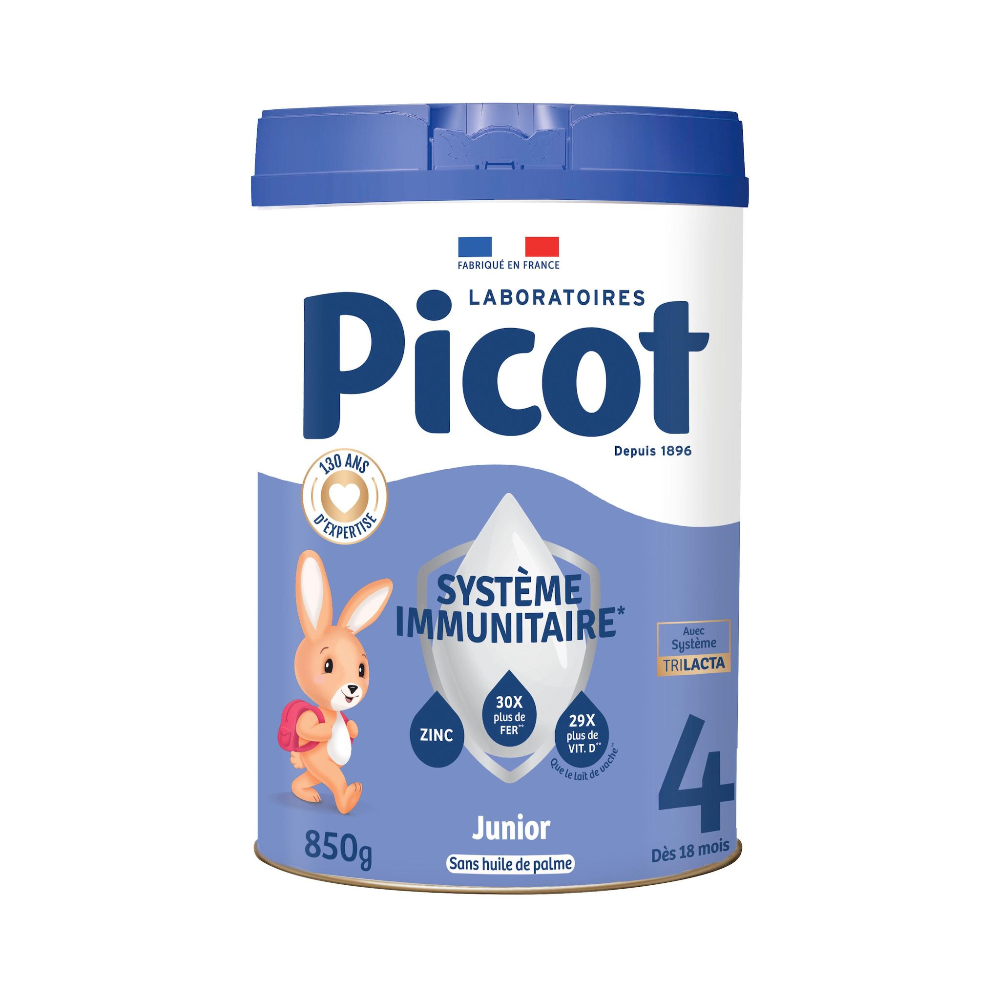 PICOT Lait junior en poudre sans huile de palme dès 18 mois 850g