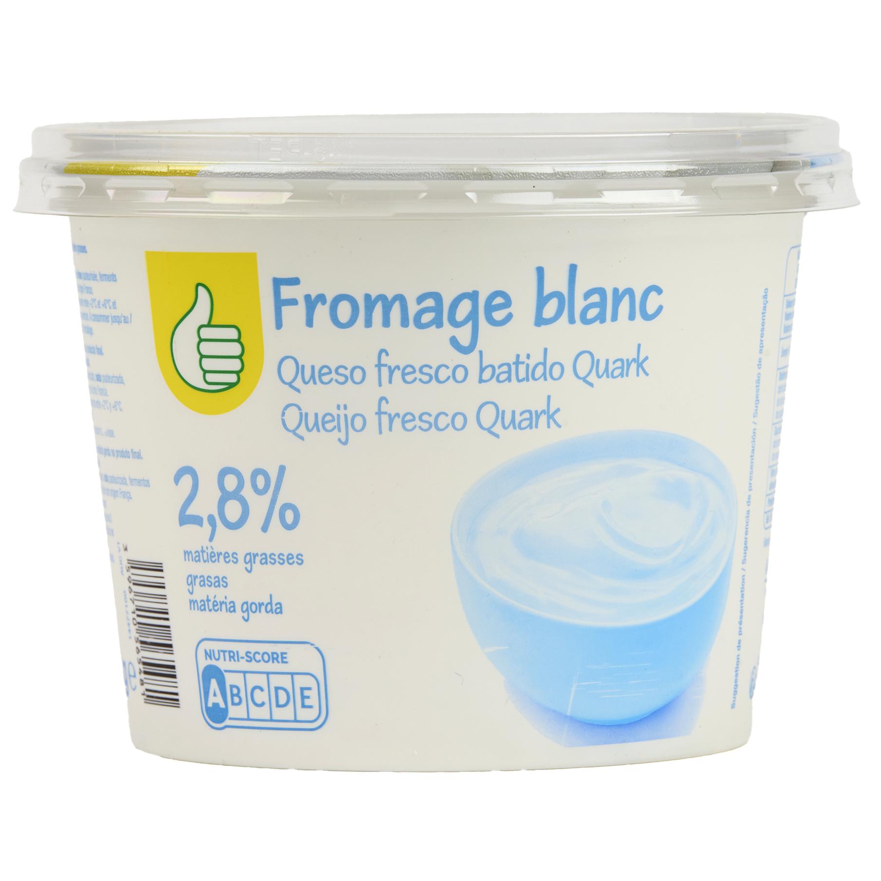 AUCHAN Fromage blanc au lait demi-écrémé nature 1kg