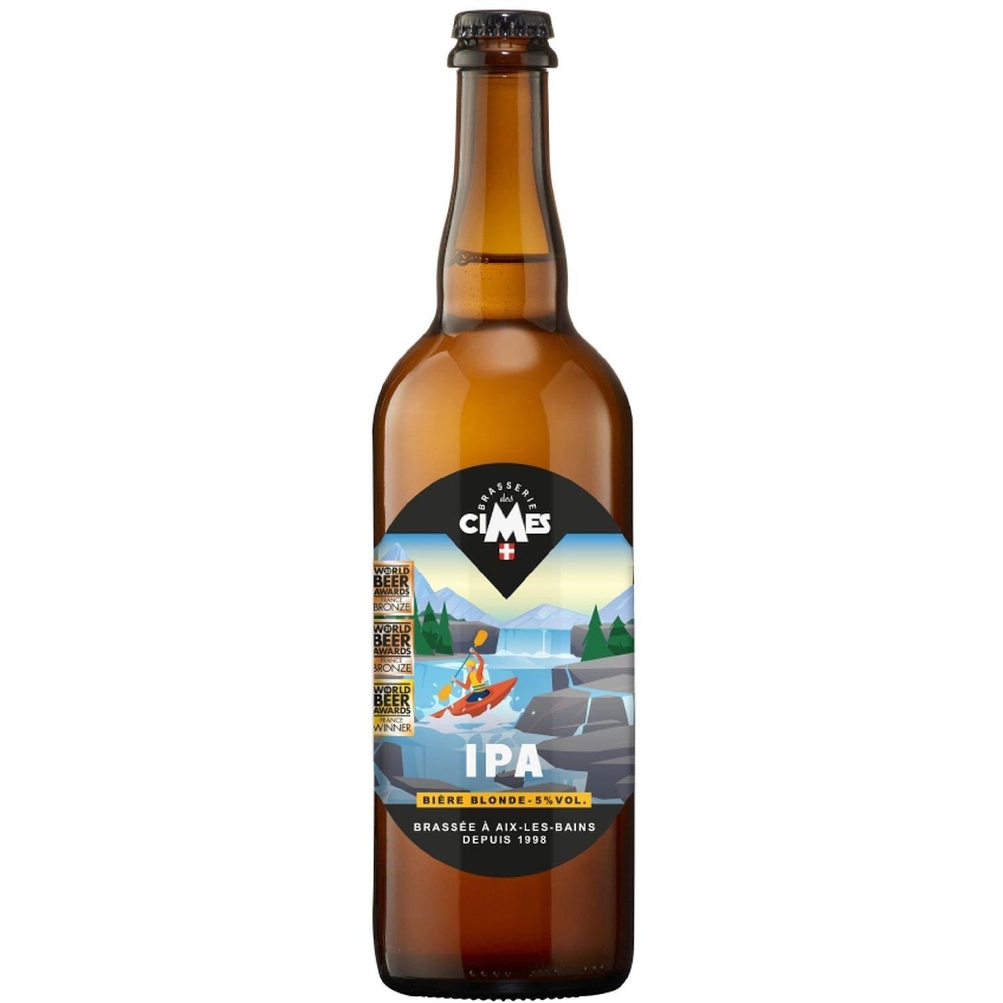 BRASSERIE DES CIMES Bière IPA 5% 75cl