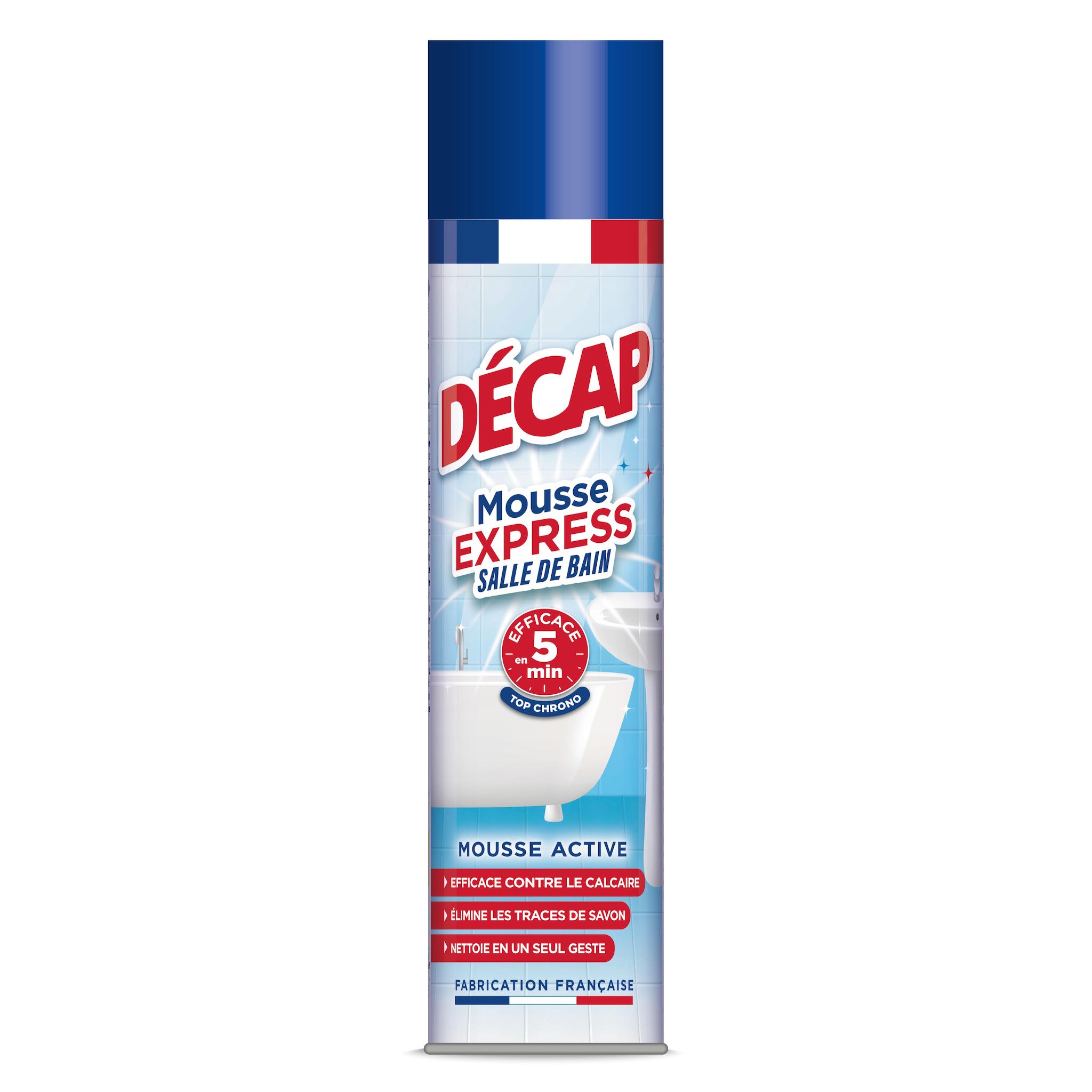 DECAP FOUR Aérosol nettoyant anti-calcaire salle de bain 600ml