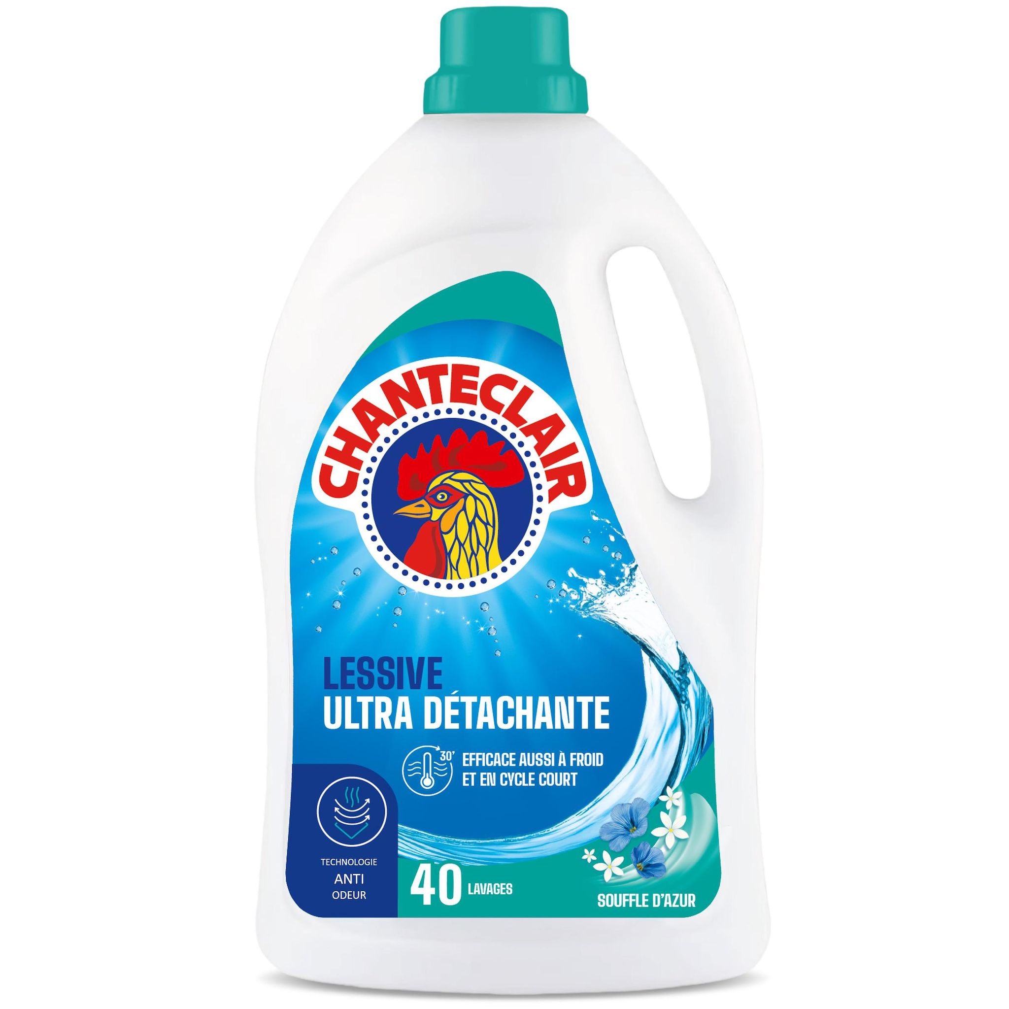 CHANTECLAIR Lessive liquide souffle azur 1.8L