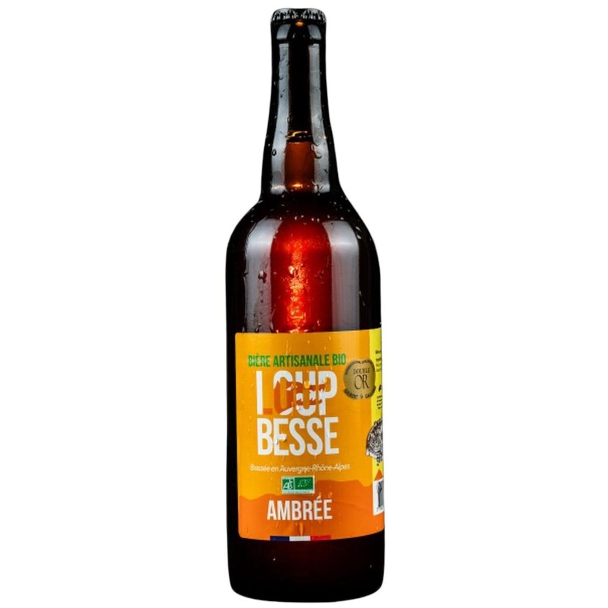 LOUP BESSE Bière ambrée bio 5.5% 75cl