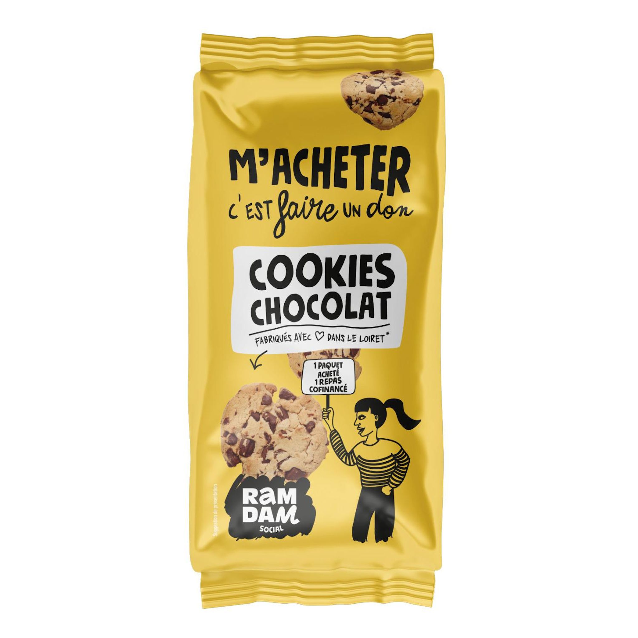 RAMDAM SOCIAL Cookies au chocolat moelleux 184g