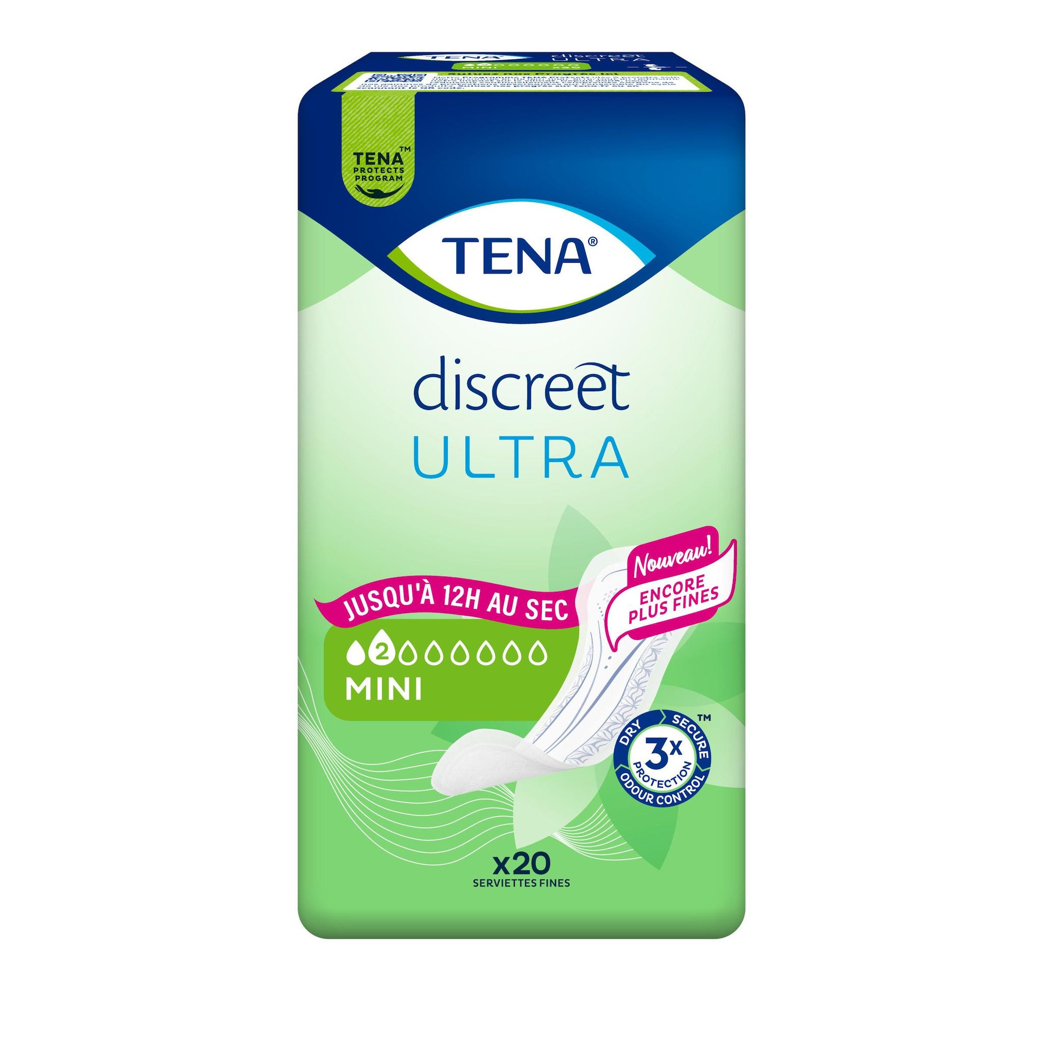 TENA Discreet serviettes ultra mini 20 serviettes