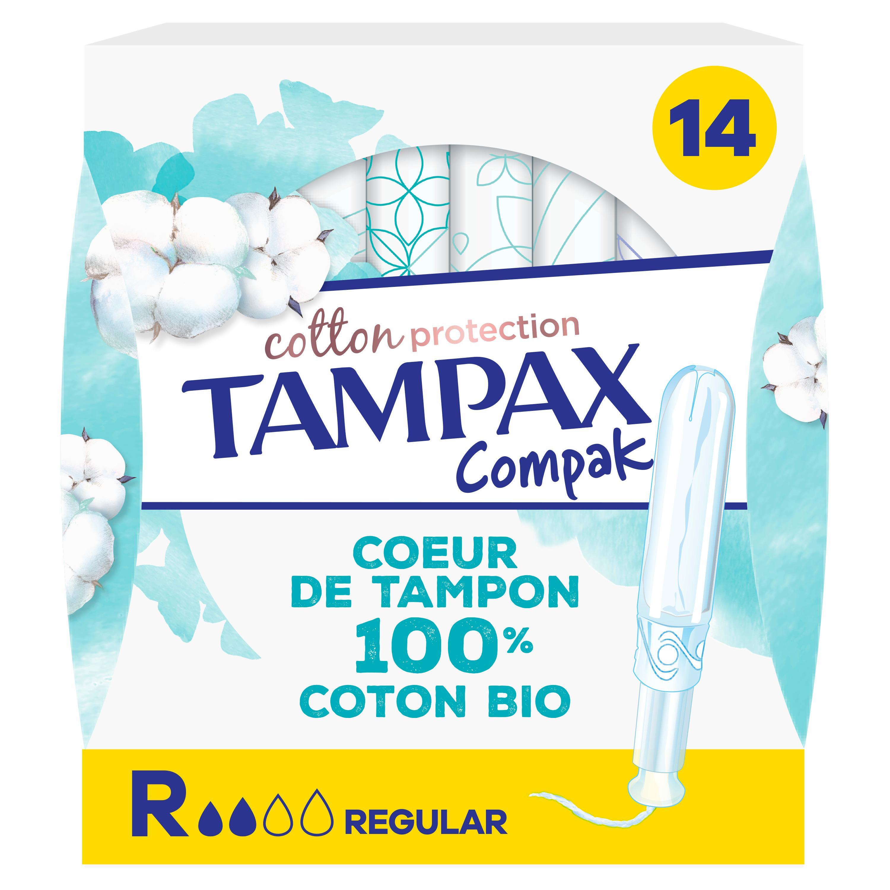 TAMPAX Compak Tampons avec applicateur régulier 14 tampons