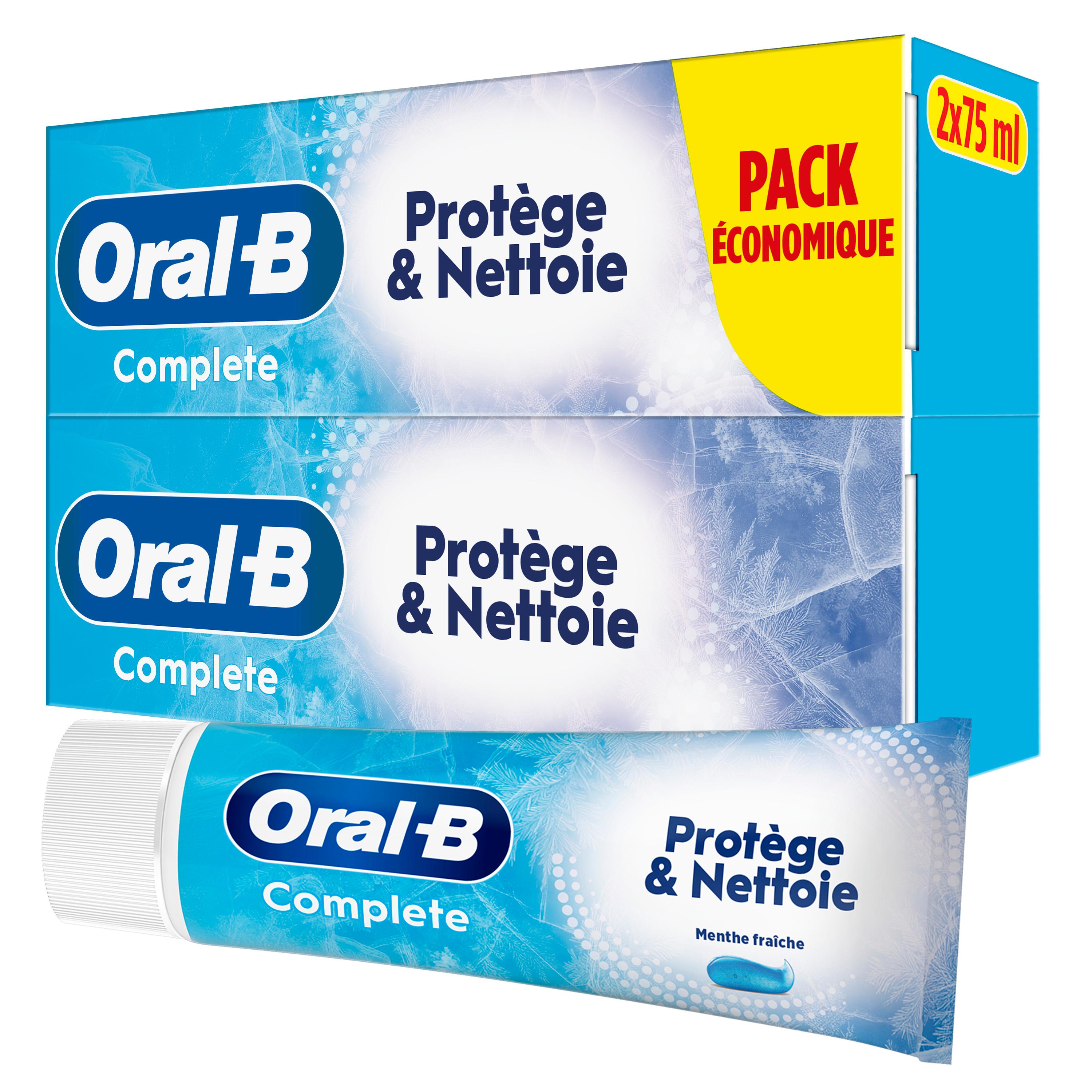 ORAL-B Complete dentifrice protection antibactérien 2x75ml
