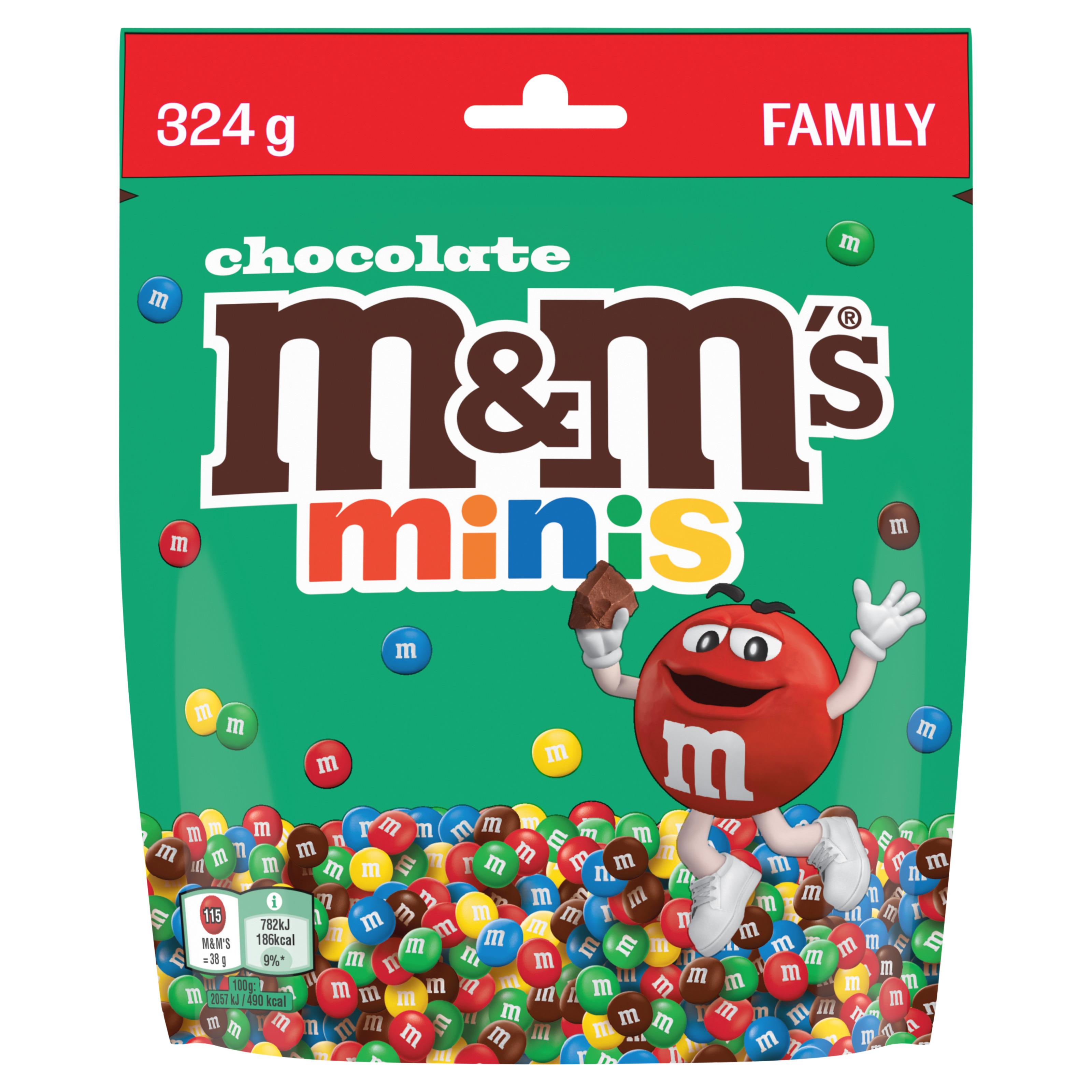 M&M'S Mini bonbons enrobés de chocolat au lait 324g