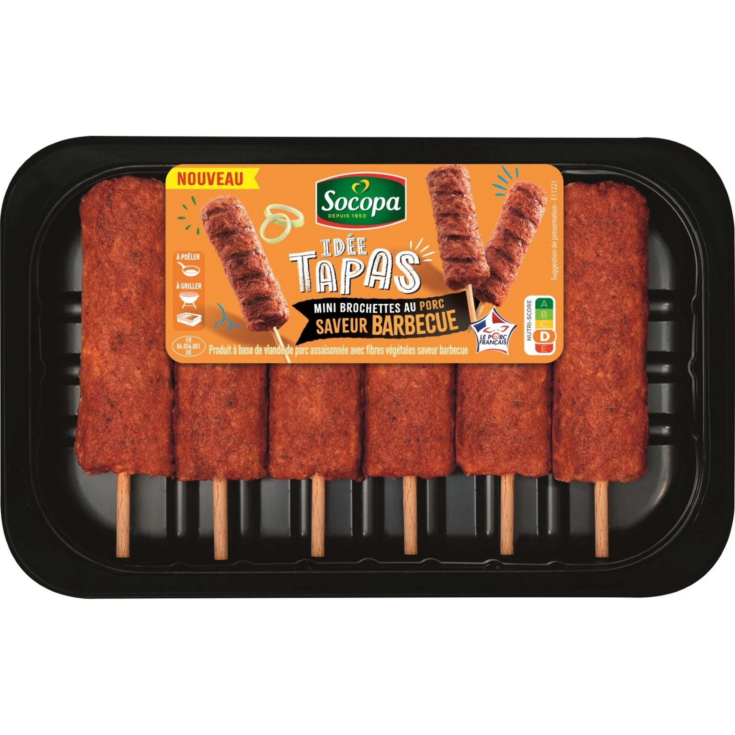 SOCOPA Tapas saveur barbecue 6 pièces 270g