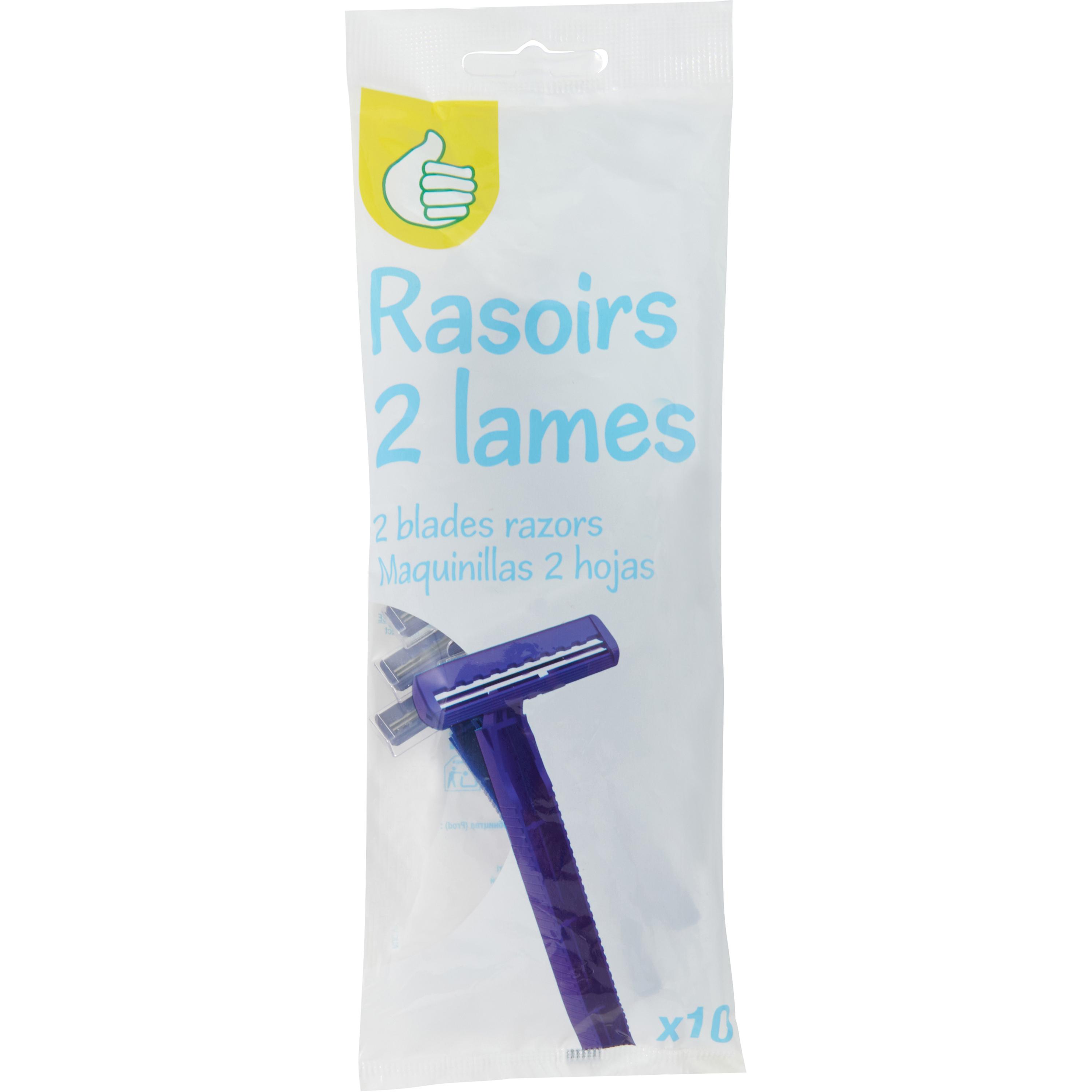 POUCE Rasoir jetable 2 lames 10 rasoirs
