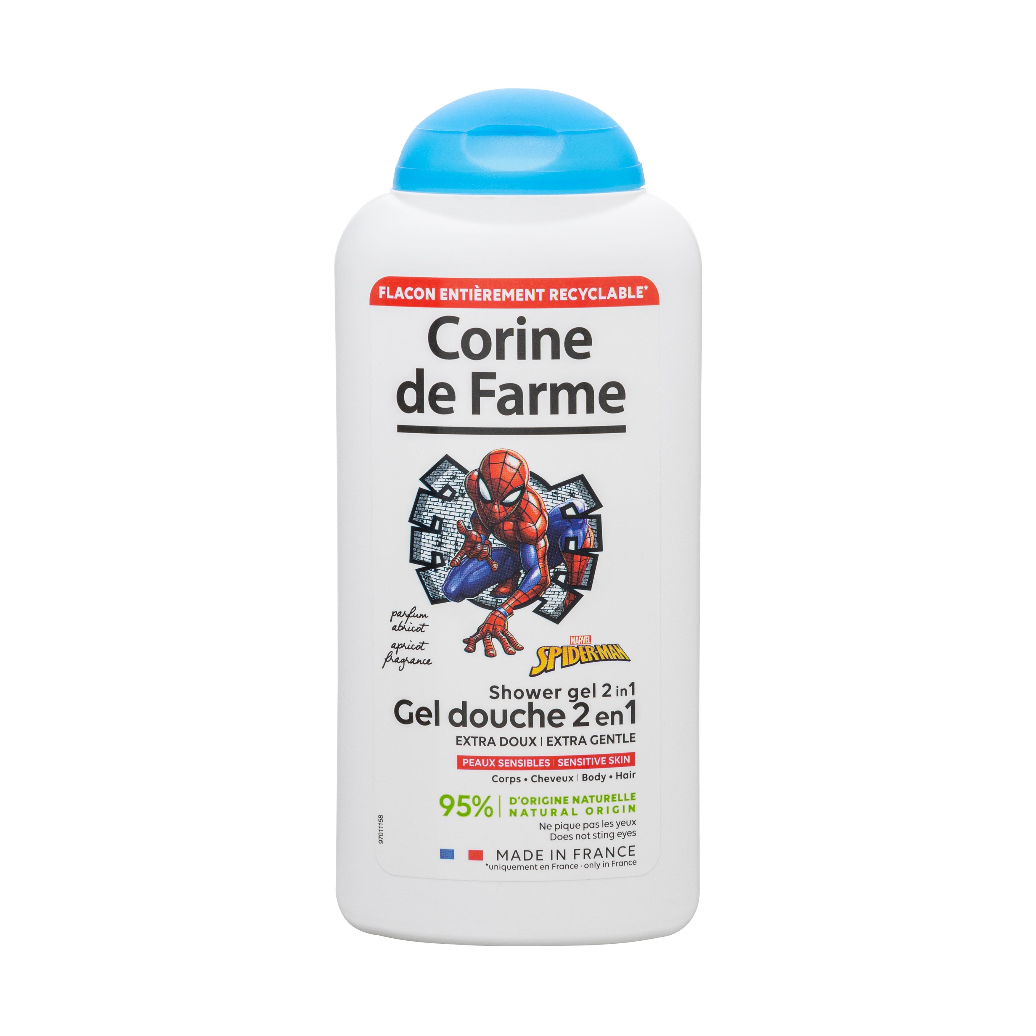 CORINE DE FARME Gel douche 2en1 Spiderman parfum abricot 500ml