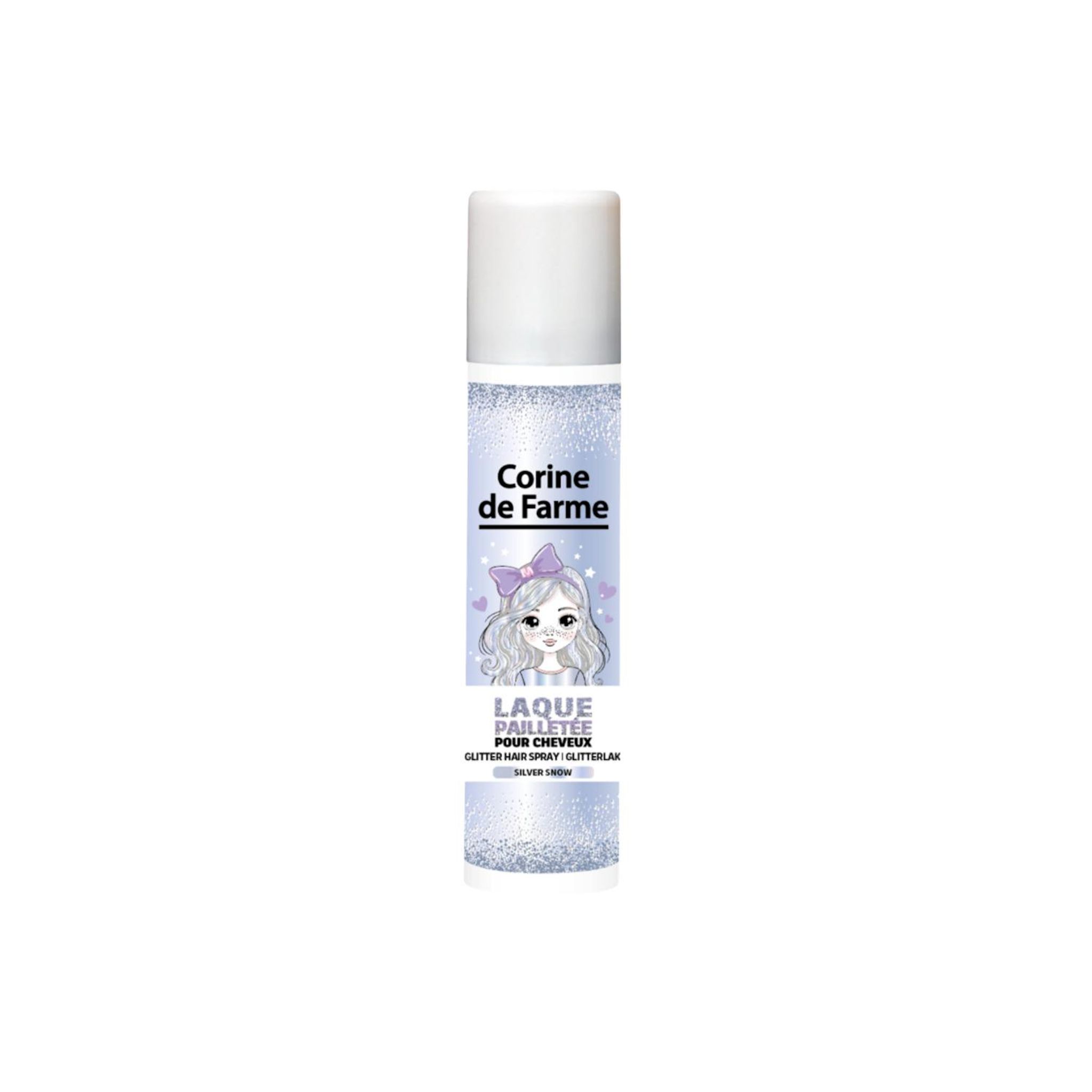 CORINE DE FARME Laque pailletée pour cheveux silver snow 75ml