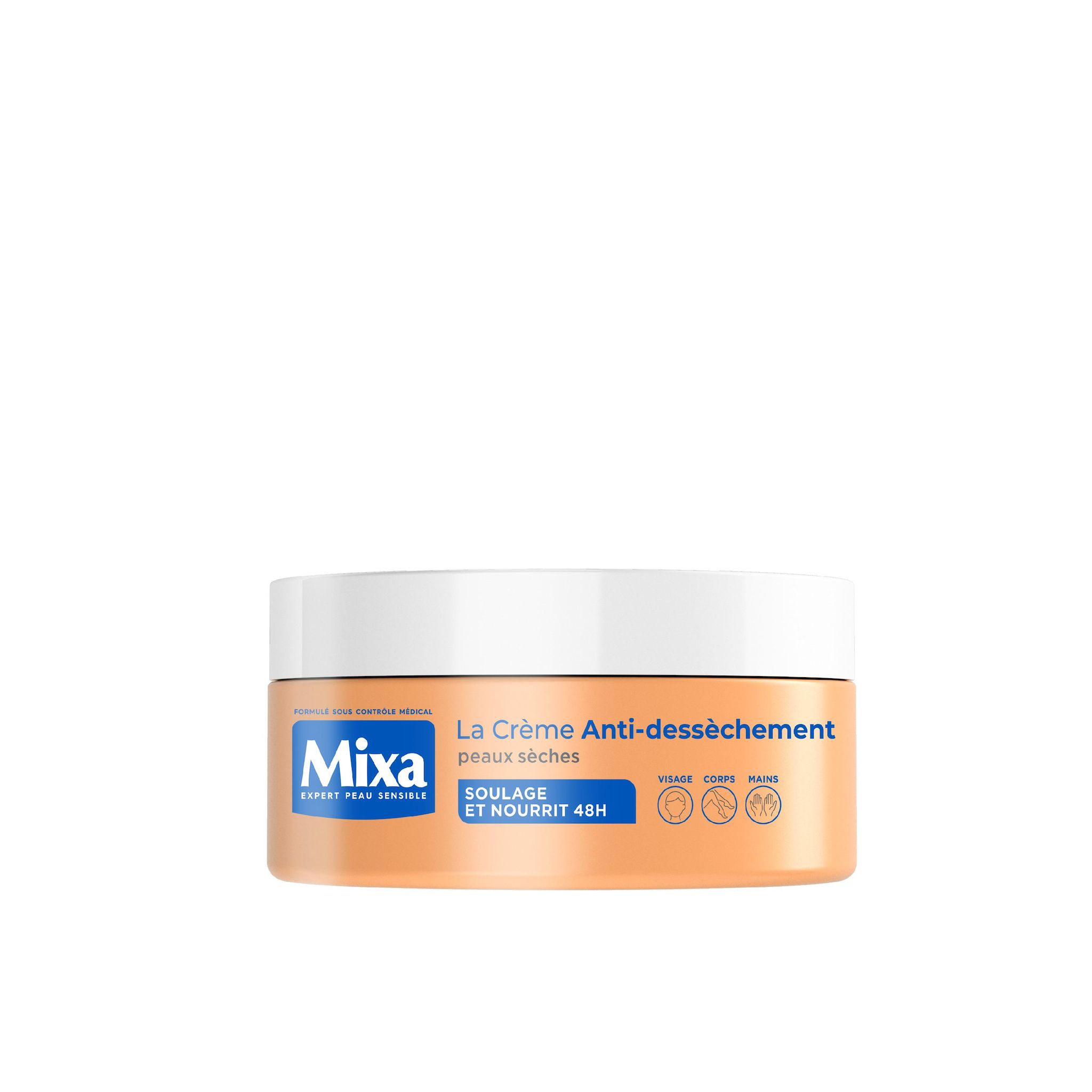 MIXA La Crème Anti-Dessèchement visage, corps, mains peaux sèches 150ml