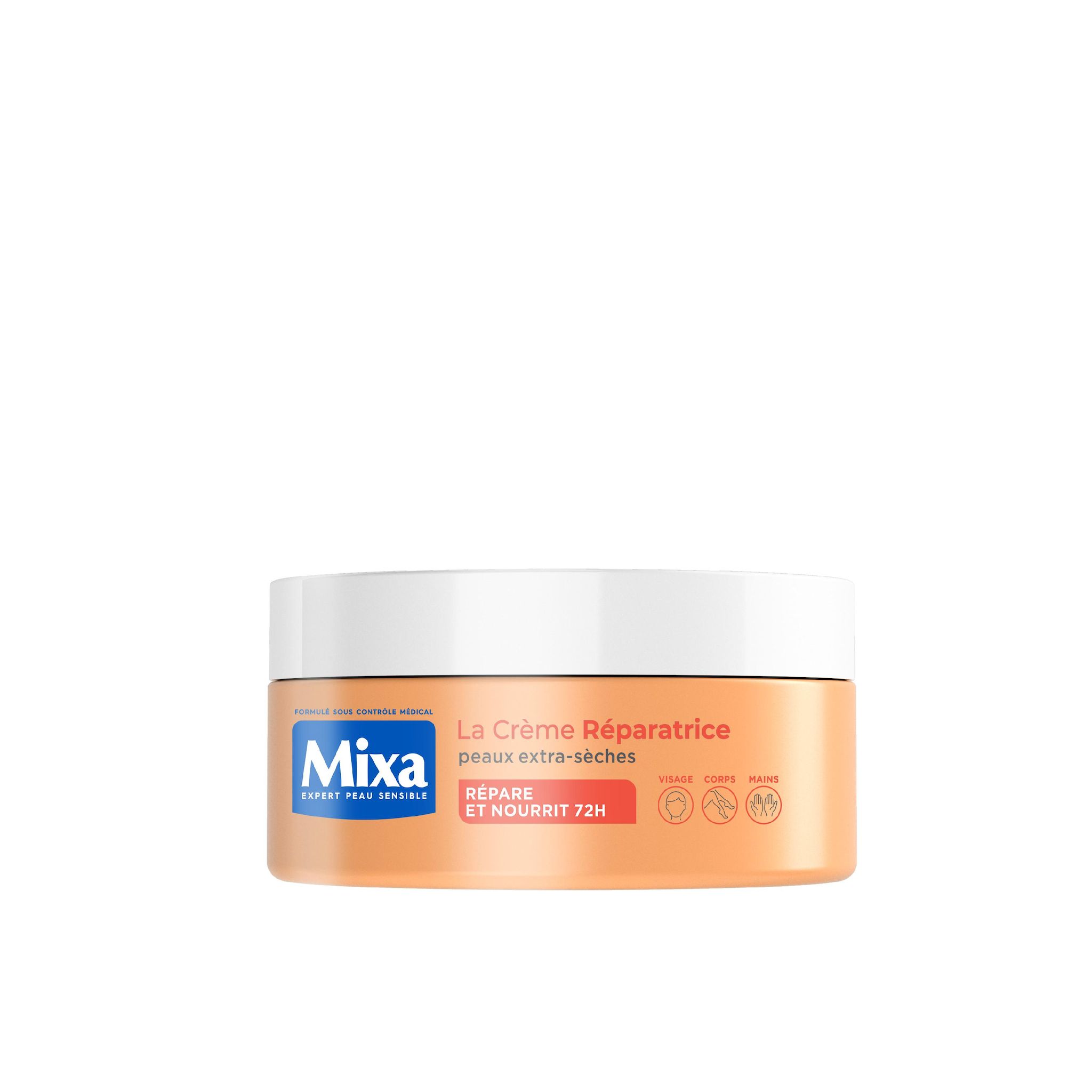 MIXA La Crème Réparatrice visage, corps, mains peaux extra sèches 150ml